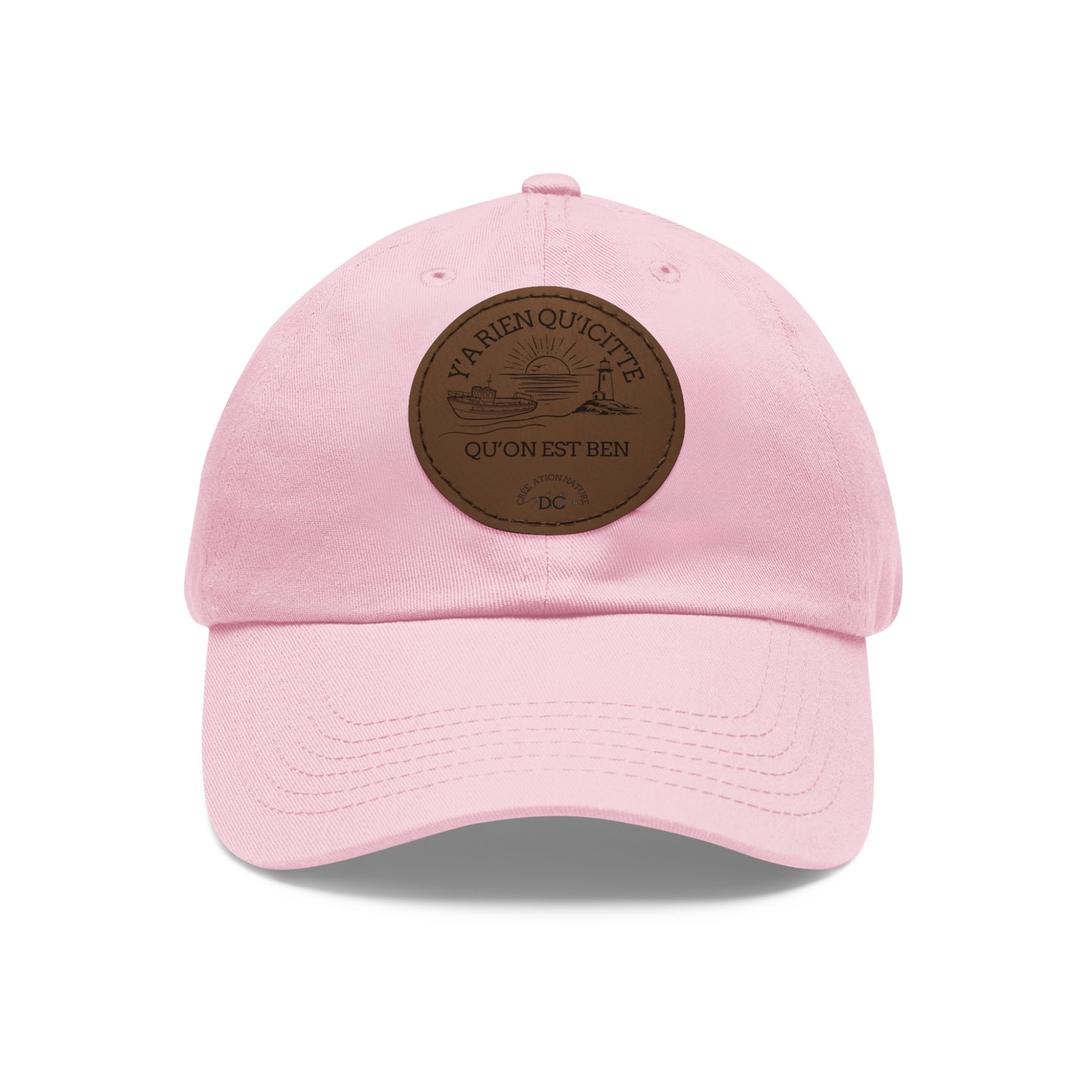 Casual Dad Hat with Leather Patch - Perfect Gift for Dads Crée_ation Nature DC