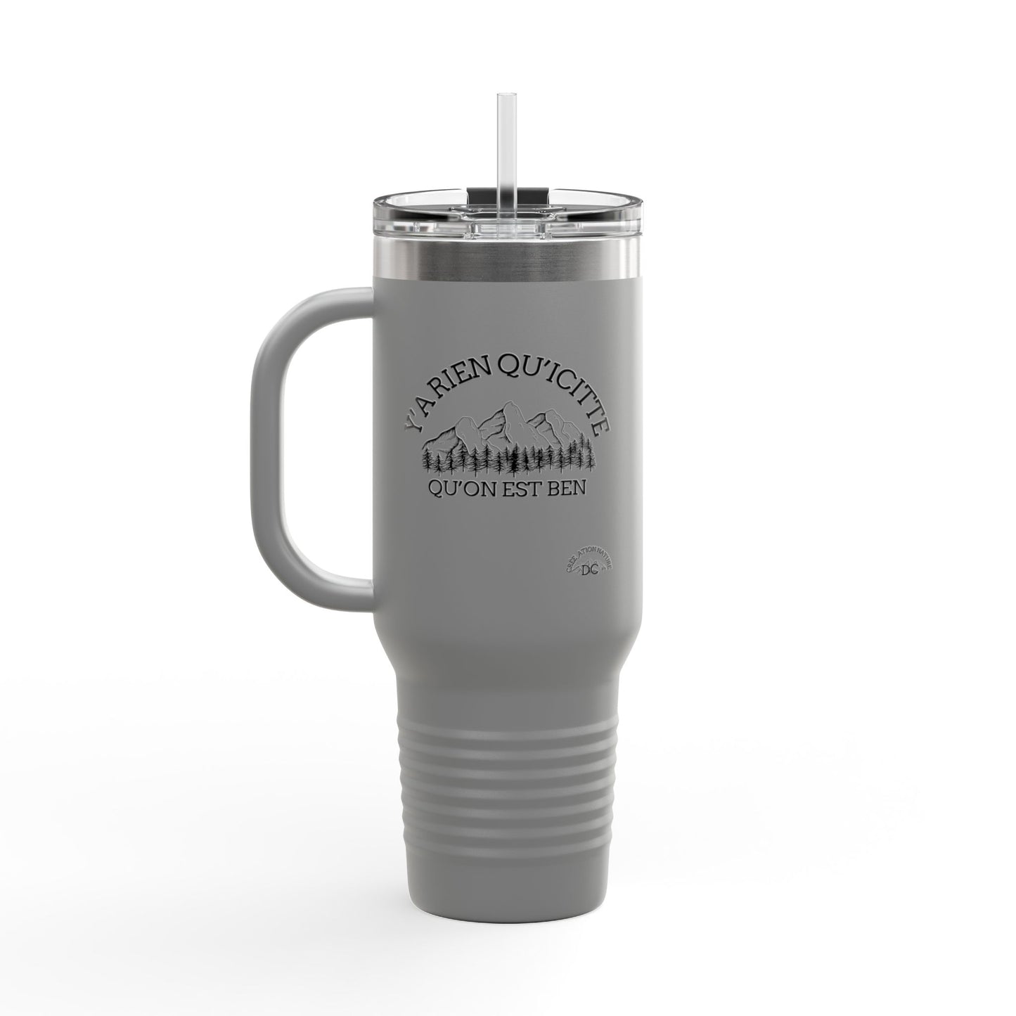 40oz Insulated Travel Mug with Bear Paw Design - Perfect for Camping and Outdoor Adventures Crée_ation Nature DC