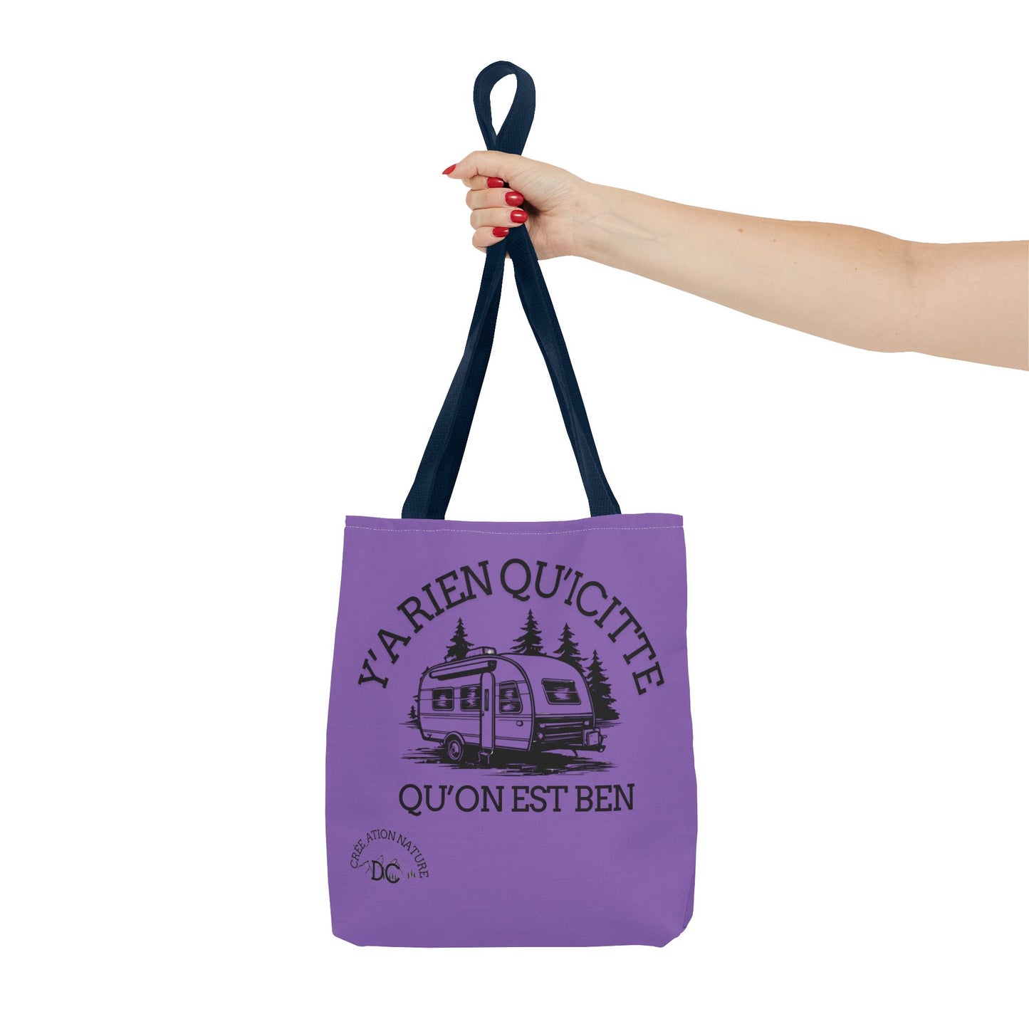 sac fourre-tout - "Y'a Rien Qu'icitte Qu'on Est Ben" Adventure Design - Crée_Ation Nature DC