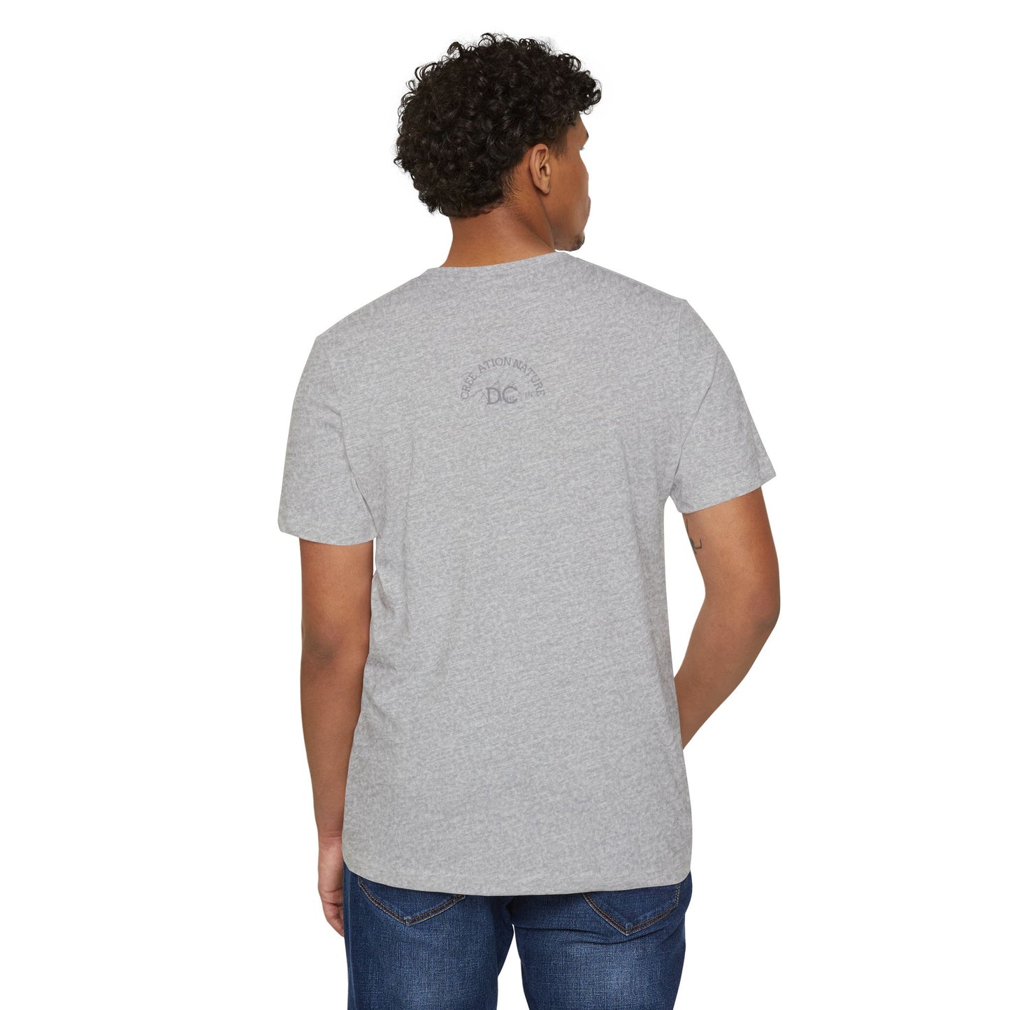 Eco-Friendly Mountain Vibes T-Shirt | Unisex Organic Tee for Nature Lovers -Crée_ation Nature DC