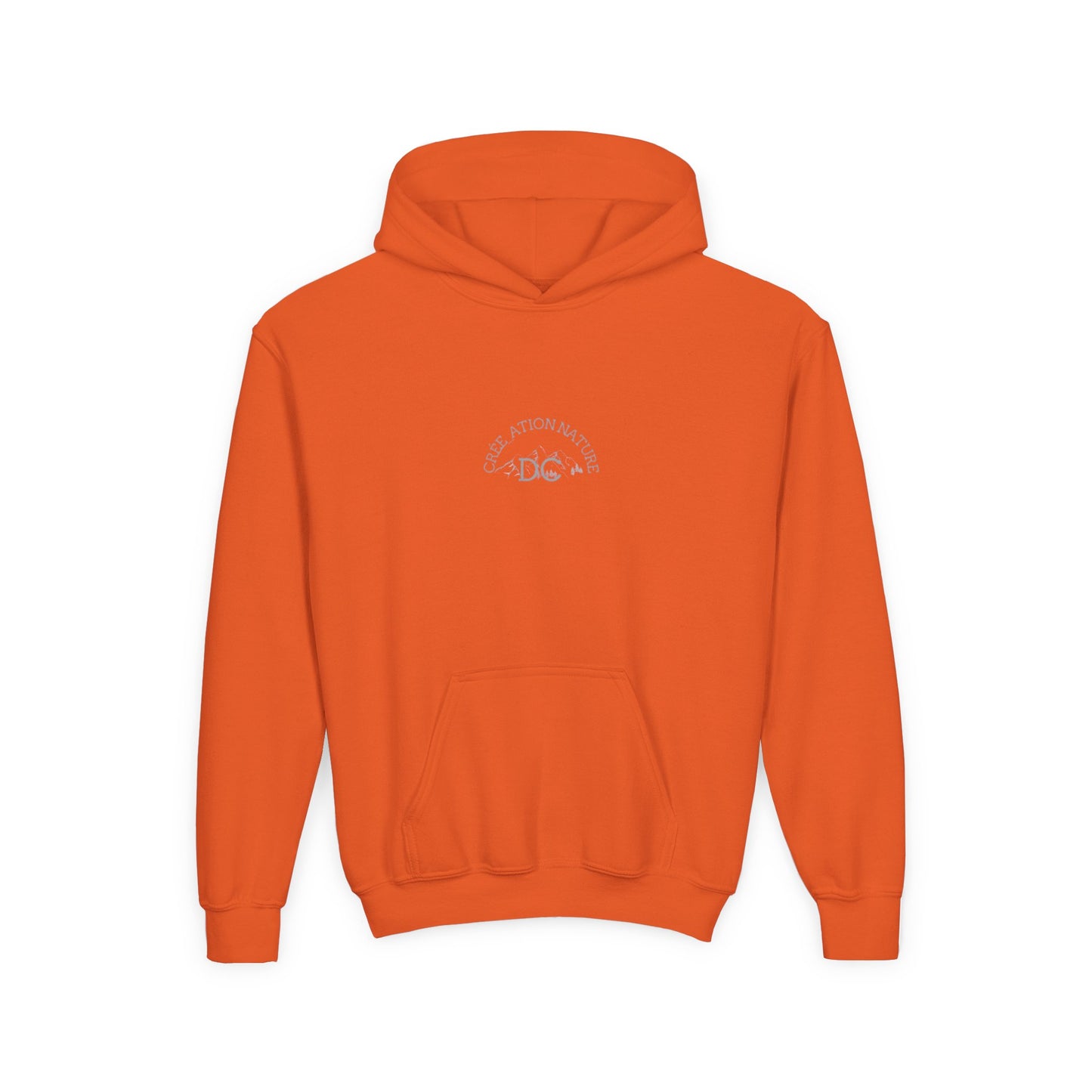 Youth Heavy Blend Hooded Sweatshirt - 'Creation Nature' & 'Ya Rien Quitté' Nature Inspired Design Crée_ation Nature DC