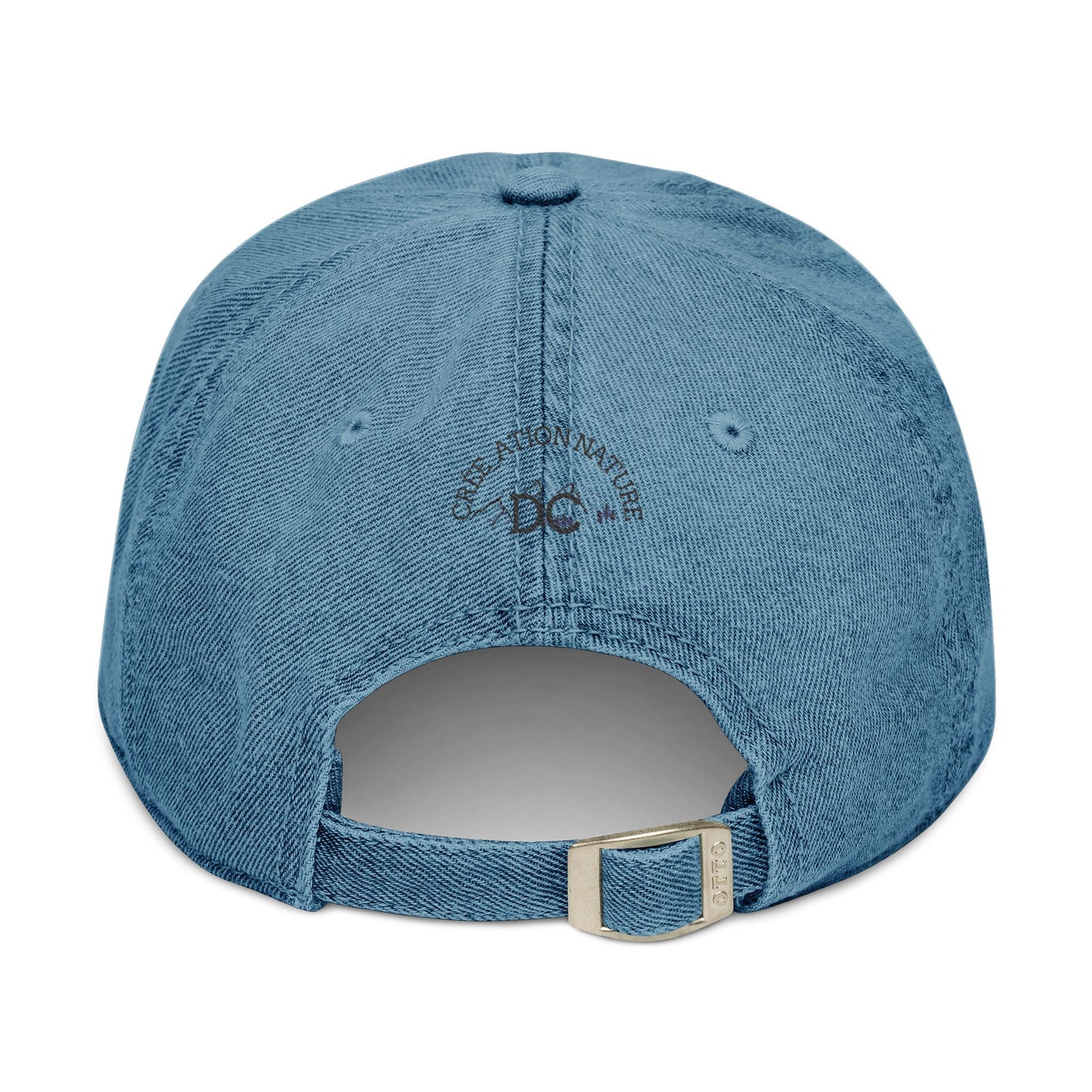 Embroidered Denim Hat - Nature Inspired Design - Crée_ation Nature DC