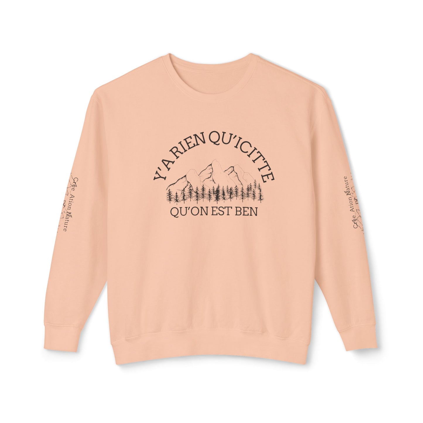 Unisex Lightweight Crewneck Sweatshirt - Crée_ation Nature DC