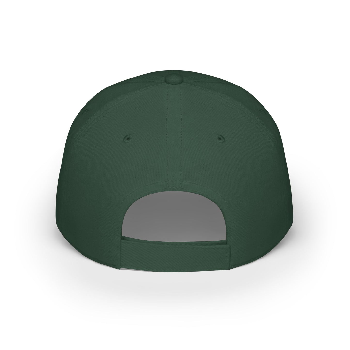Casual Red Low Profile Baseball Cap - 'Ya Rien Qu'Excite Qu'On Est Ben' - Crée_ation Nature DC