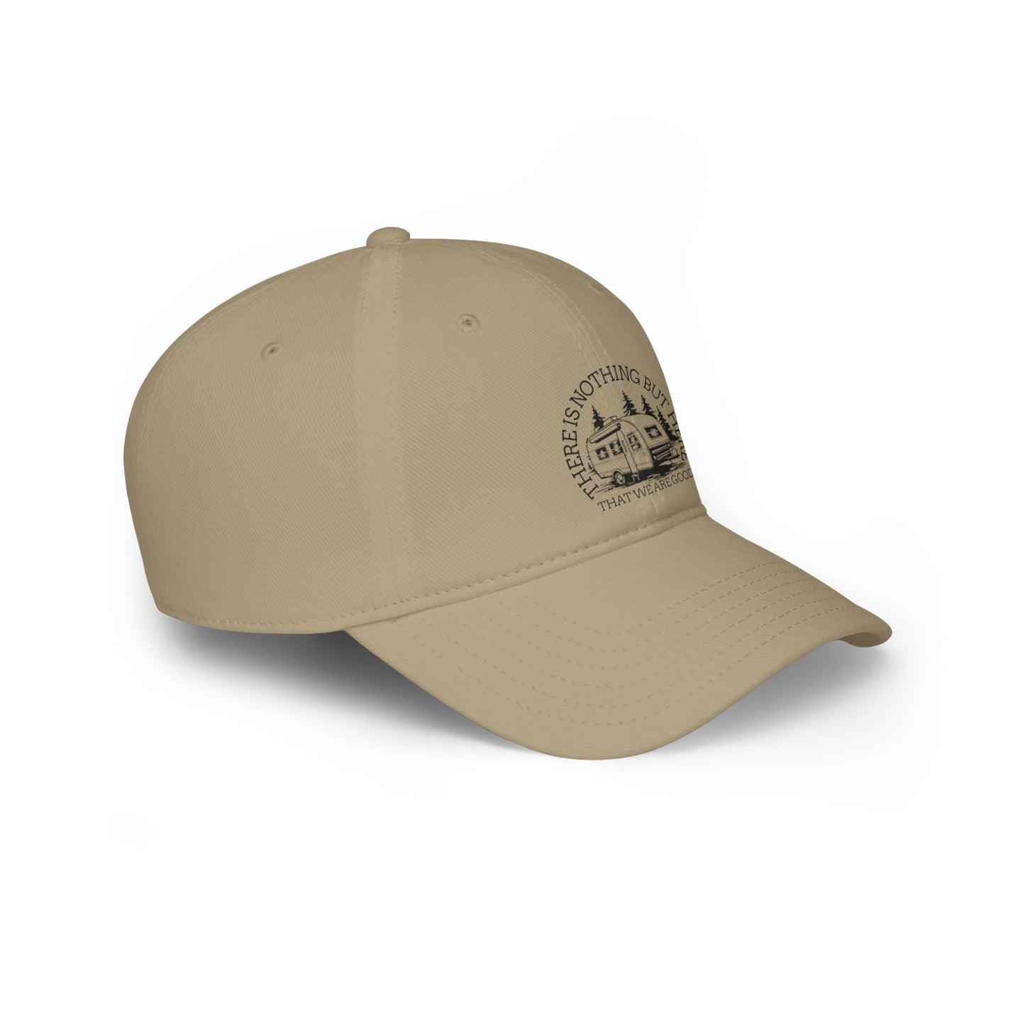 Casquette Adventure Awaits Baseball Cap - ‘There is Nothing But Here’ Red Cap for Outdoor Lovers - Crée_ation Nature DC