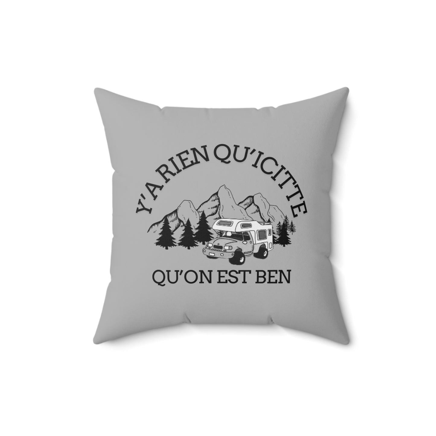 Adventure-Inspired Square Pillow with Nature Design - Crée_ation Nature DC