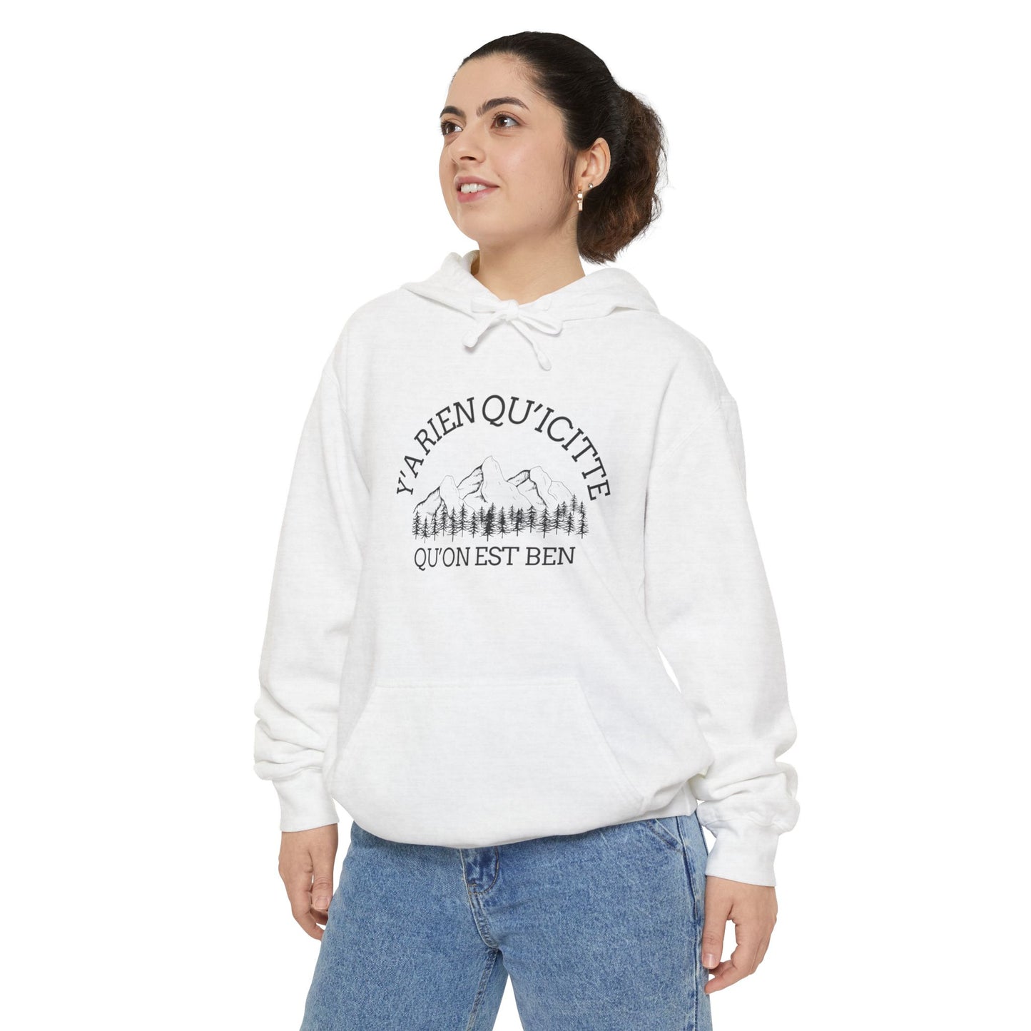 Sweats à capuche Cozy Unisex Garment-Dyed Hoodie - Nature Inspired Design - Crée_ation Nature DC