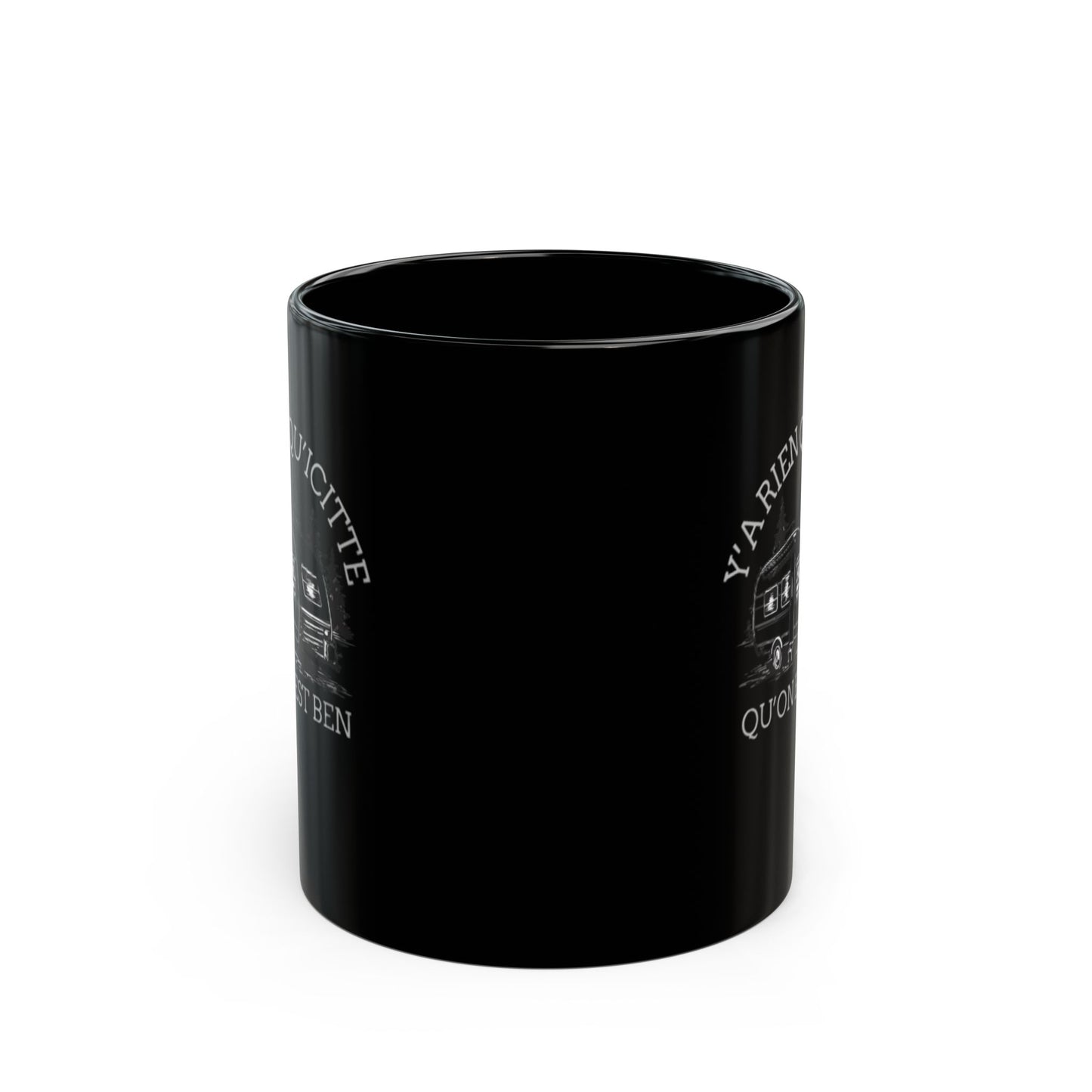 Tasse Vintage Camper Black Mug | Perfect for Coffee Lovers & Road Trip Enthusiasts | Gift for Celebrations & Every Day