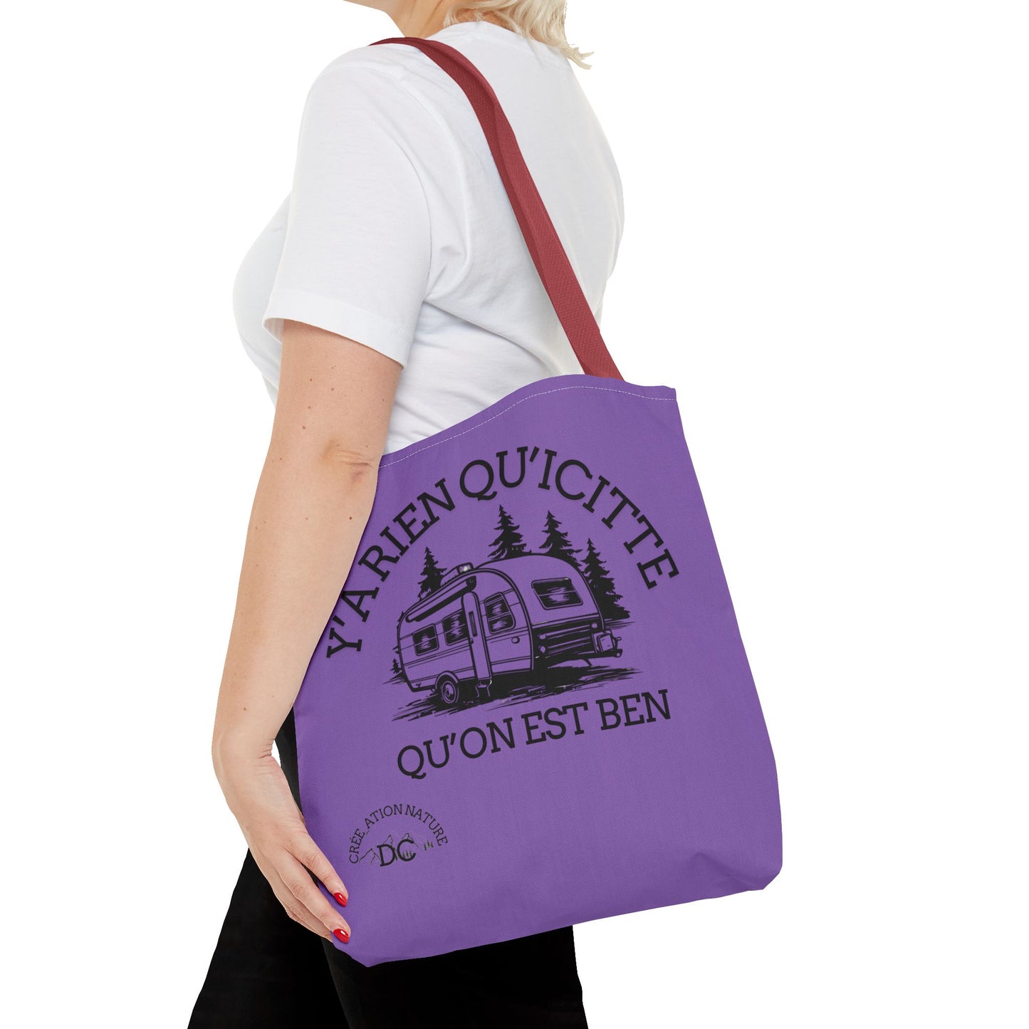 sac fourre-tout - "Y'a Rien Qu'icitte Qu'on Est Ben" Adventure Design - Crée_Ation Nature DC