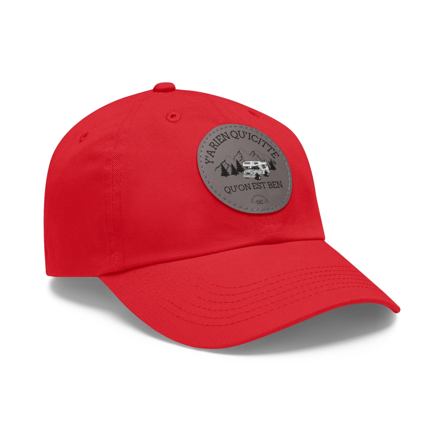 Casual Dad Hat with Leather Patch - Perfect Gift for Outdoor Lovers - Crée_ation Nature DC
