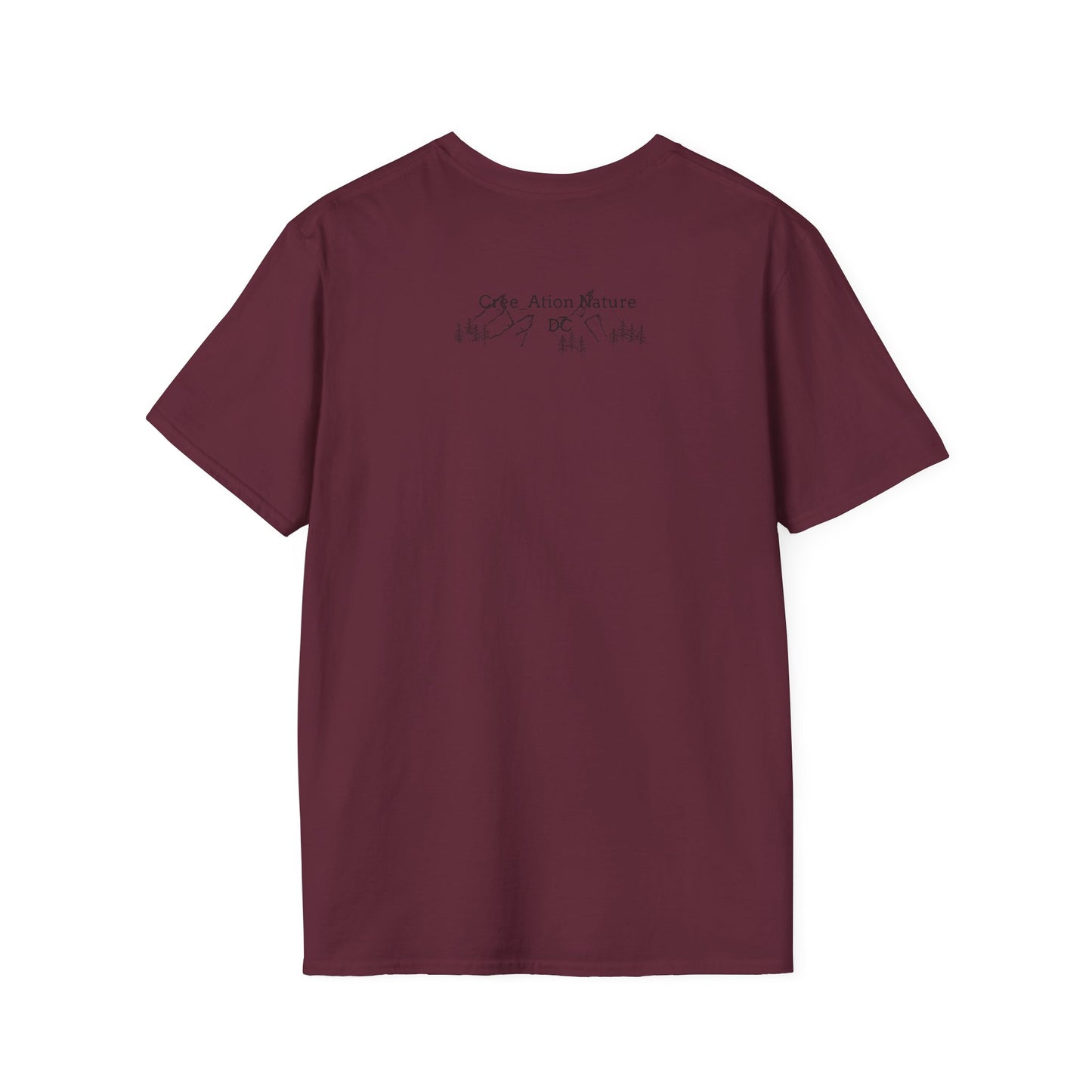 Nature-Inspired Unisex Softstyle T-Shirt - "Ya Rien Qu`Icitte" Design