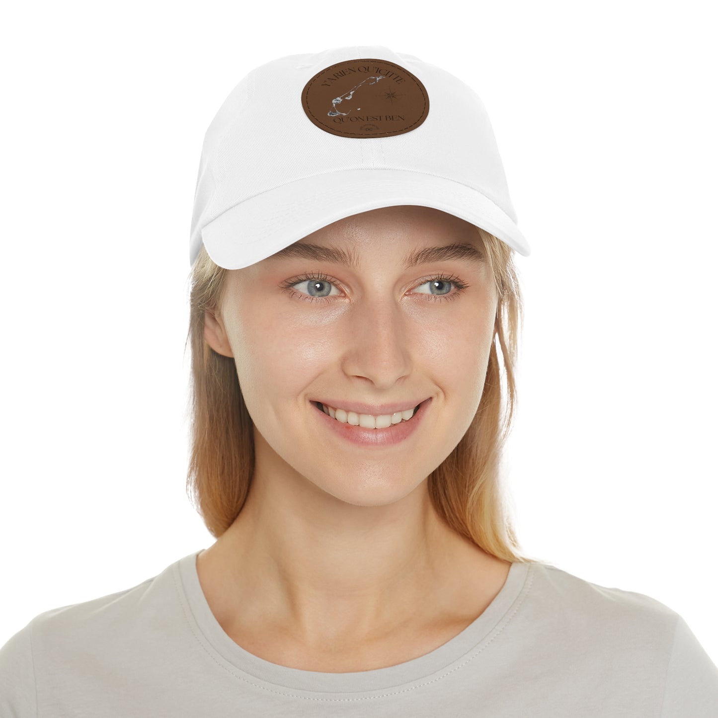 Adventure Dad Hat with Leather Patch - Perfect for Outdoor Enthusiasts - Crée_ation Nature DC
