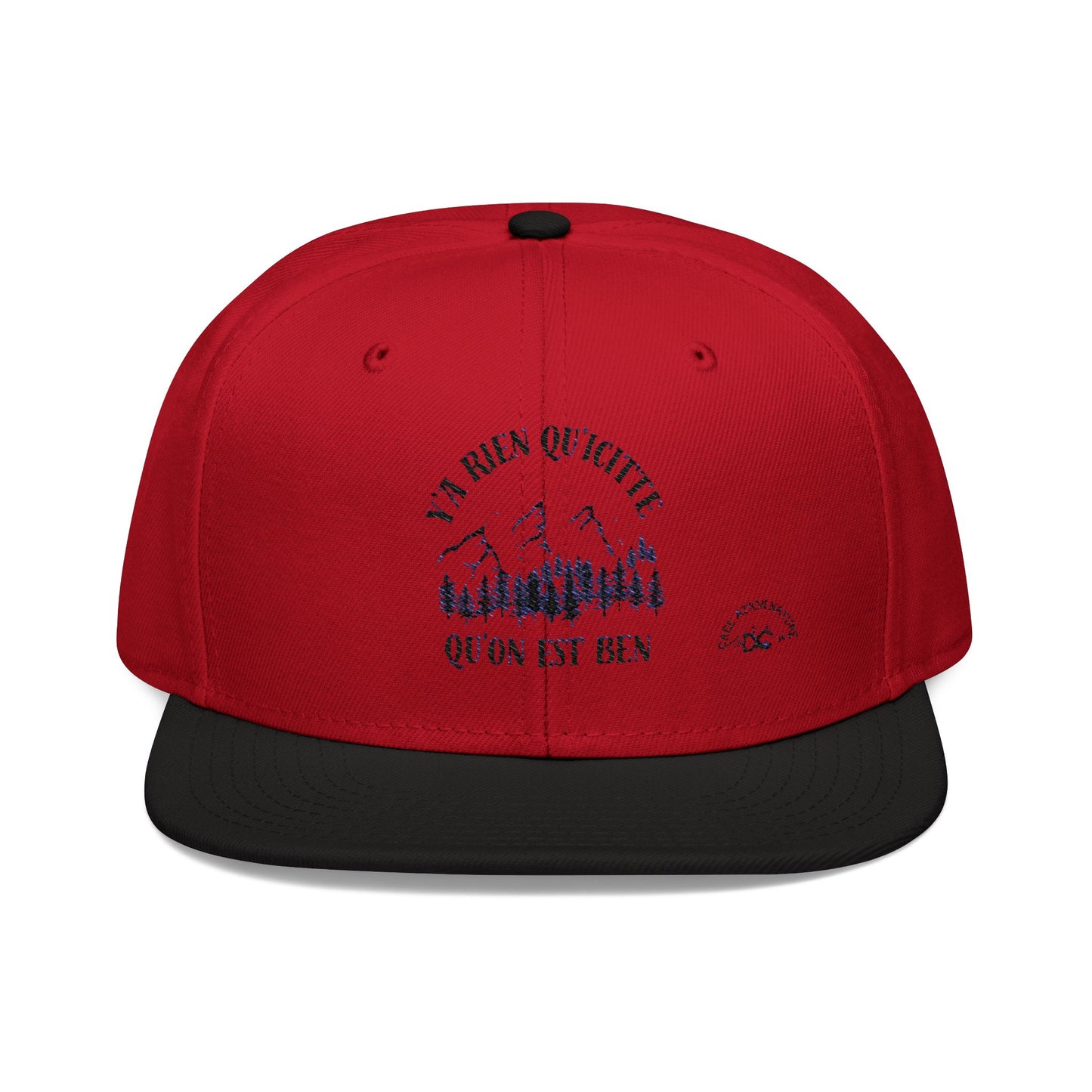 Adventure-Ready Embroidered Snapback Hat - Perfect for Outdoor Enthusiasts-Crée_ation Nature DC