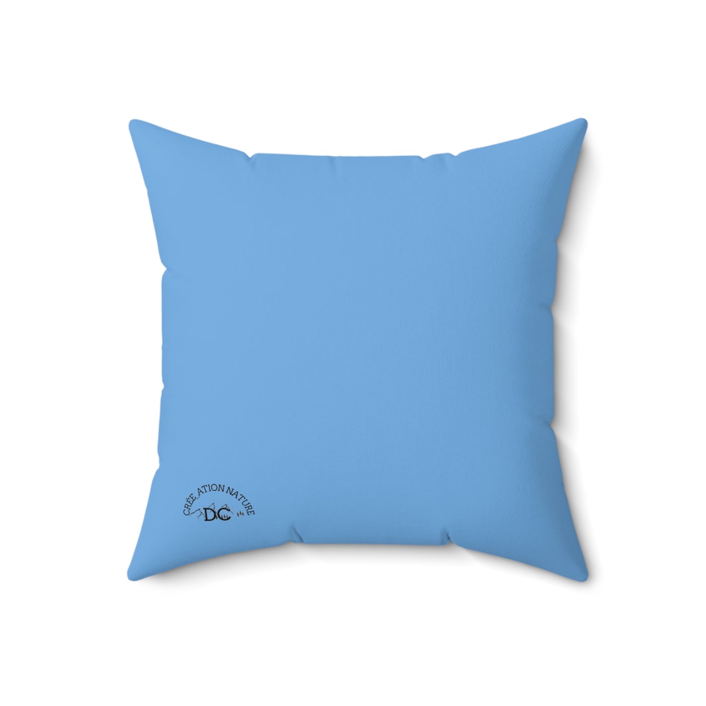 Coastal Vibe Square Pillow - 'Y'a rien qu'icitte qu'on est ben' Design - Crée_ation Nature DC