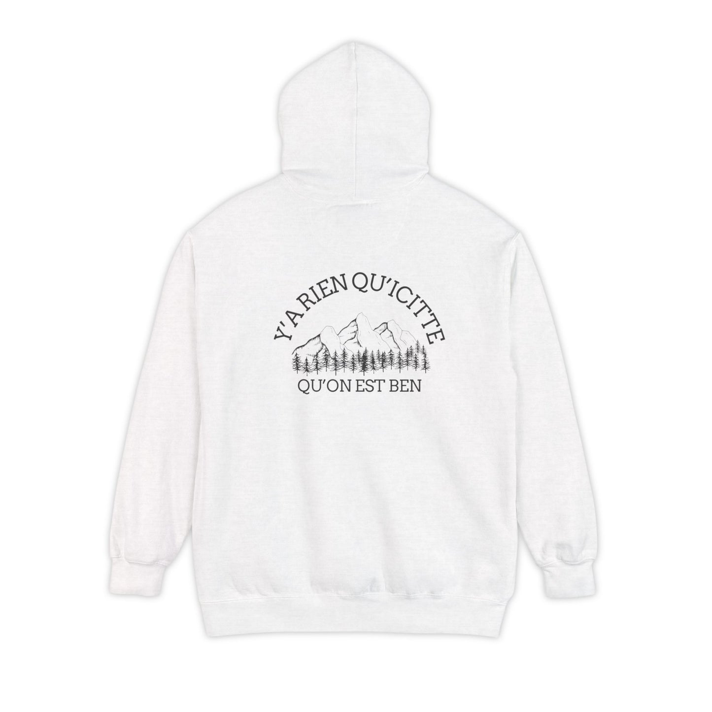 Sweats a capuche Nature-Themed Unisex Garment-Dyed Hoodie with Inspirational Quotes-Crée_ation Nature DC
