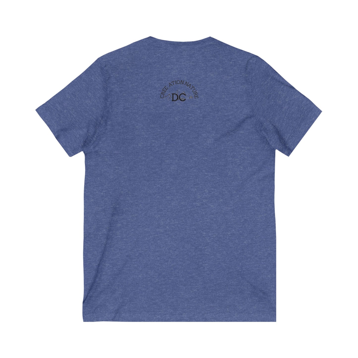 t-shirt unisexe en jersey à col en VAdventure Spirit Unisex V-Neck Tee -Crée_Ation Nature DC