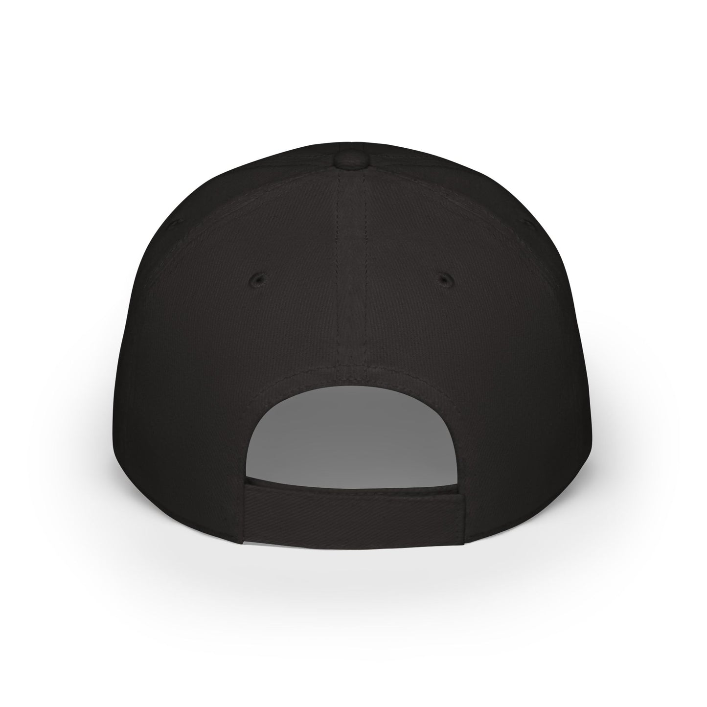 Casual Red Low Profile Baseball Cap - 'Ya Rien Qu'Excite Qu'On Est Ben' - Crée_ation Nature DC
