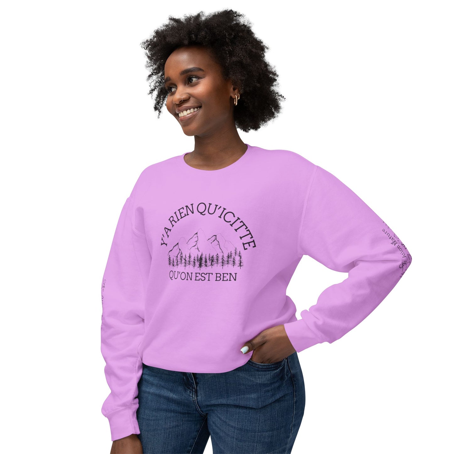 Unisex Lightweight Crewneck Sweatshirt - Crée_ation Nature DC