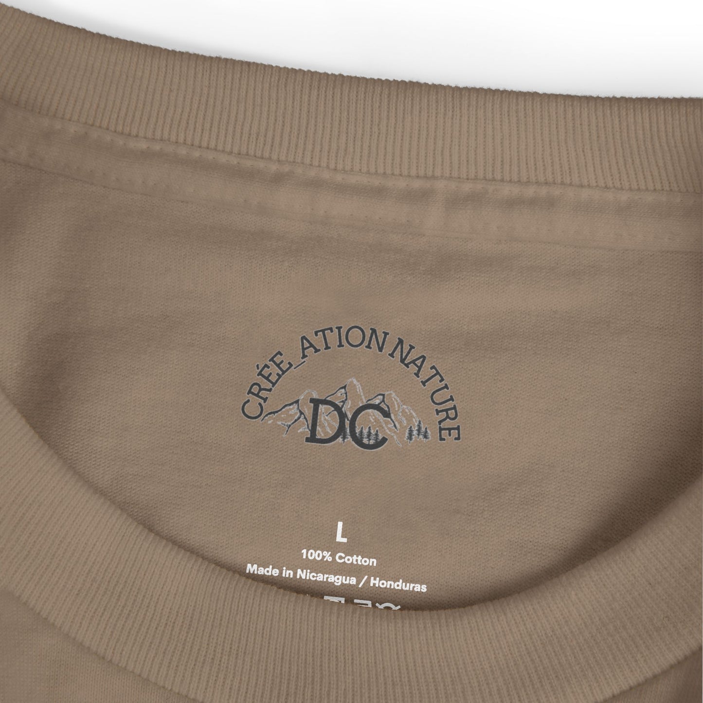 t-shirt en coton épais -Crée_Ation Nature DC