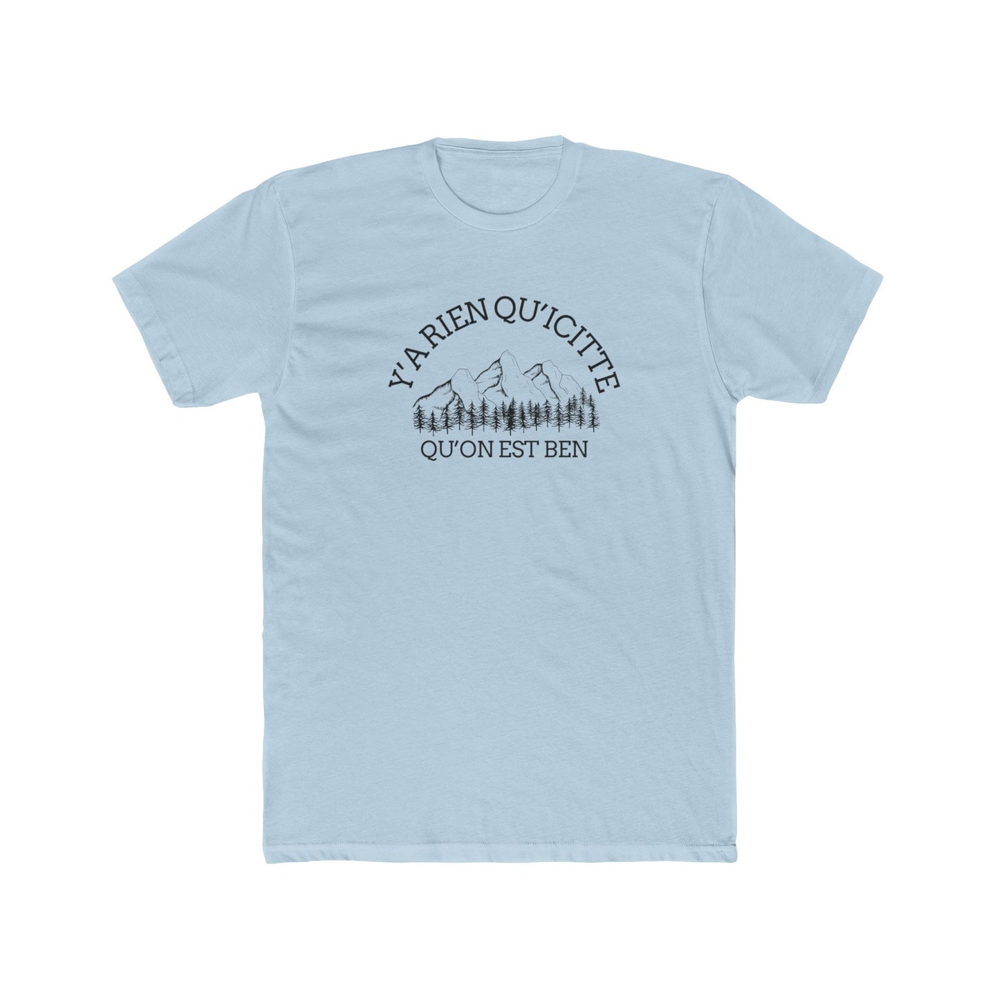 Unisex Cotton Crew Tee - Alpine Adventure Quote Tee - Crée_ation Nature DC