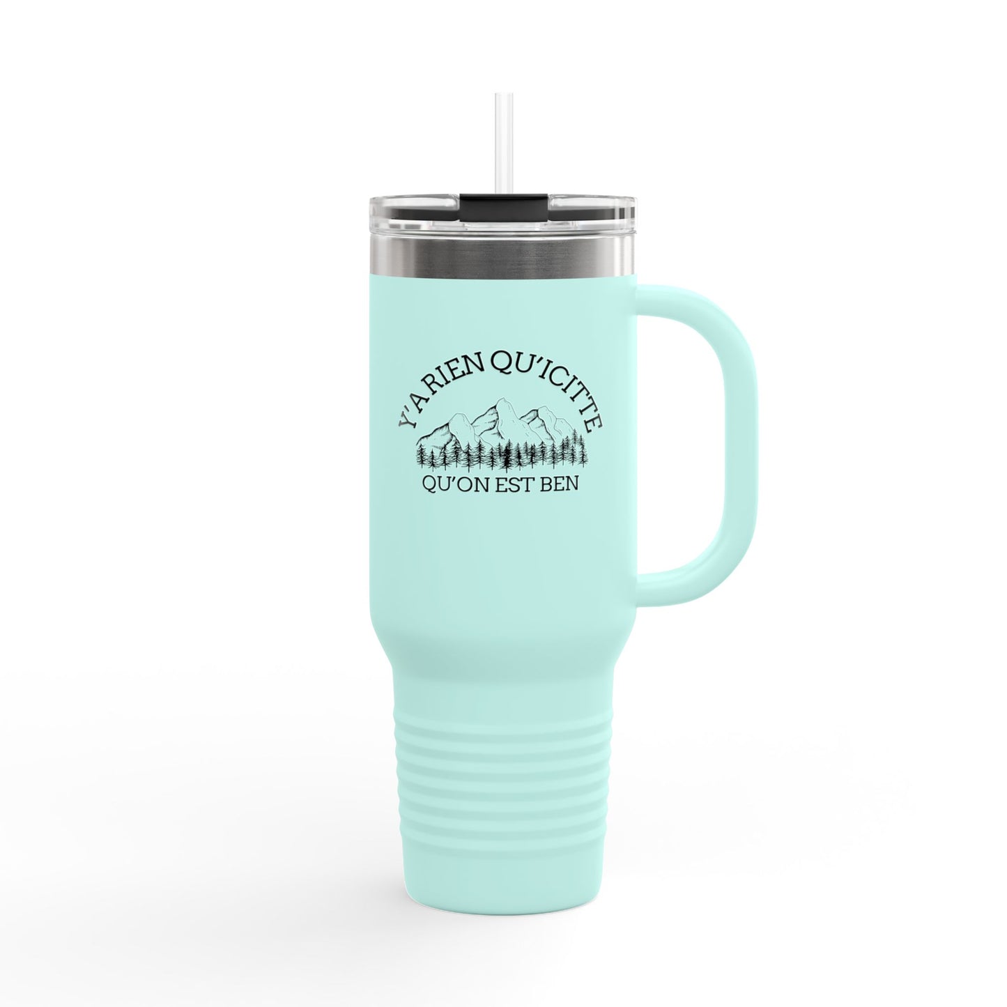 40oz Insulated Travel Mug with Bear Paw Design - Perfect for Camping and Outdoor Adventures Crée_ation Nature DC