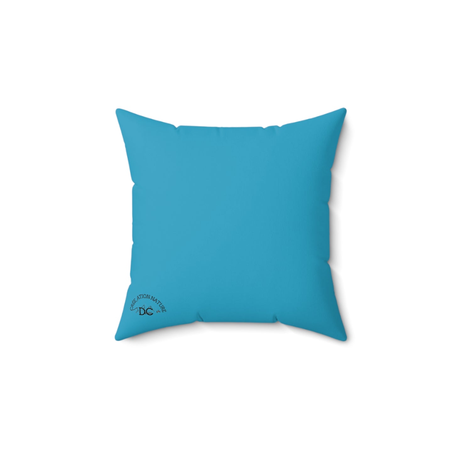 Adventure-Themed Square Pillow | "There Is Nothing But Here That We Are Good" Design-Crée_Ation Nature DC