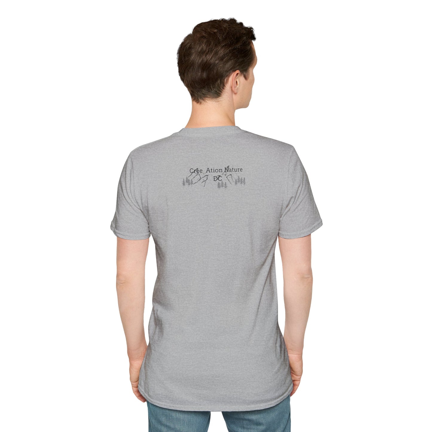 Nature-Inspired Unisex Softstyle T-Shirt - "Ya Rien Qu`Icitte" Design