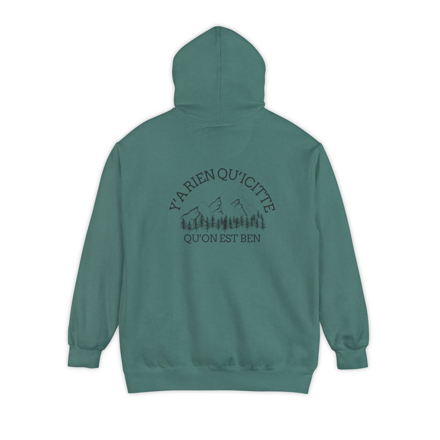 Sweats a capuche Nature-Themed Unisex Garment-Dyed Hoodie with Inspirational Quotes-Crée_ation Nature DC