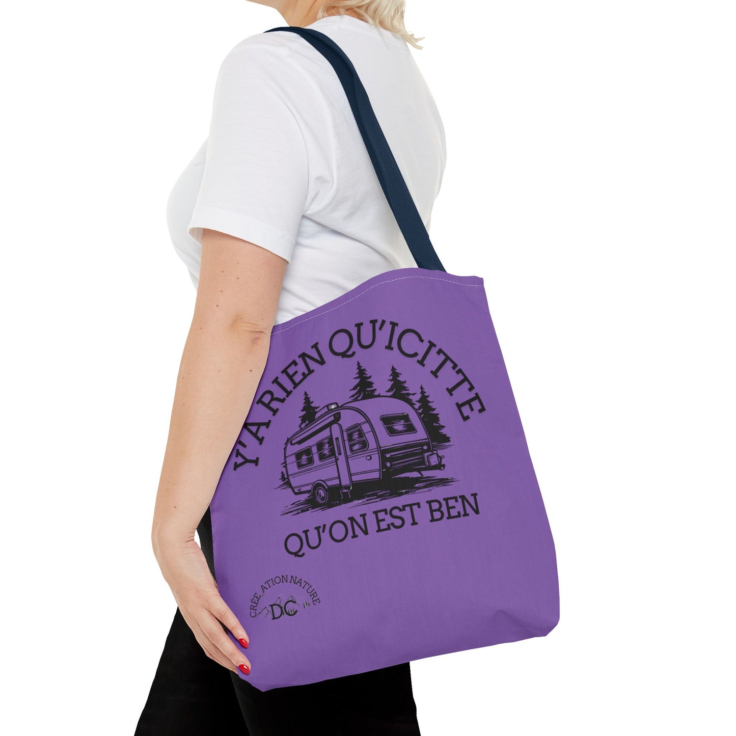 sac fourre-tout - "Y'a Rien Qu'icitte Qu'on Est Ben" Adventure Design - Crée_Ation Nature DC