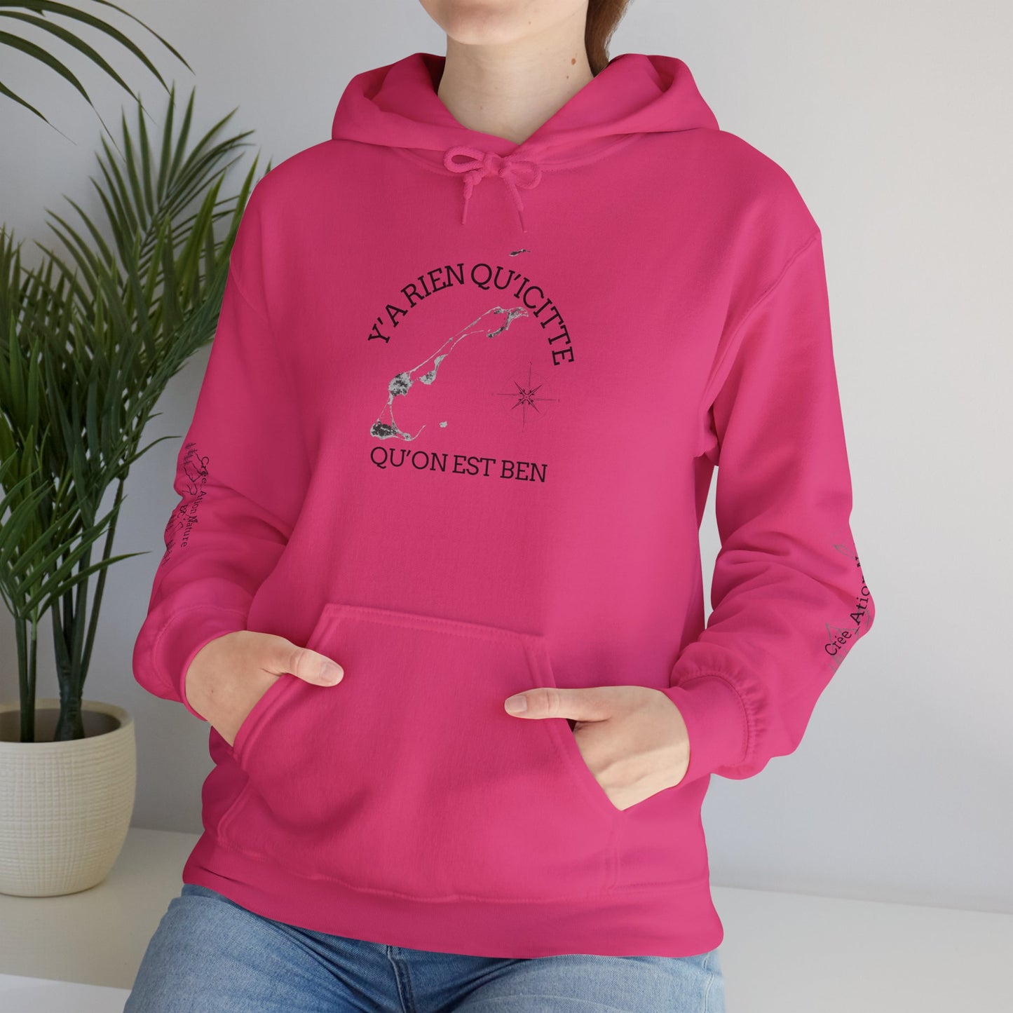 sweats a capuche -Inspirational Quote Unisex Hoodie - Cozy Heavy Blend Sweatshirt - Crée_ation Nature DC