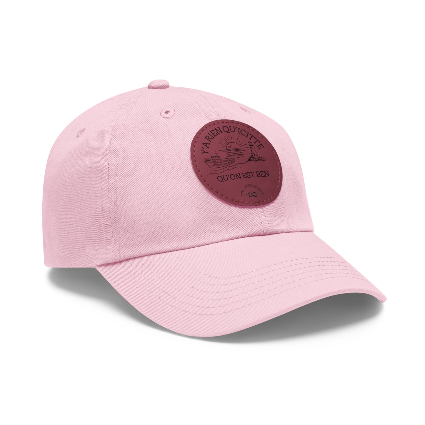 Casual Dad Hat with Leather Patch - Perfect Gift for Dads Crée_ation Nature DC