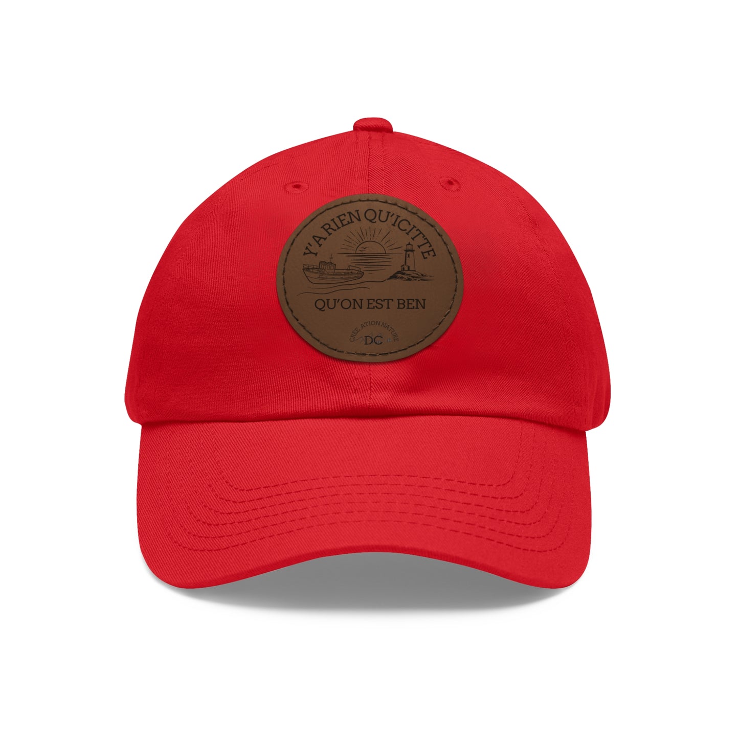 Casual Dad Hat with Leather Patch - Perfect Gift for Dads Crée_ation Nature DC