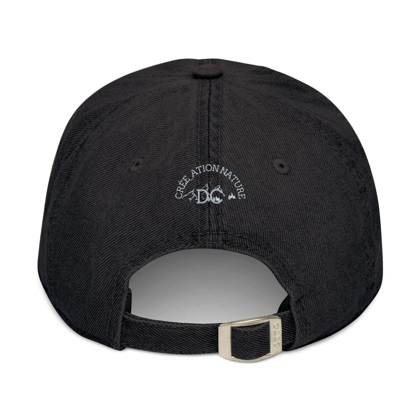 Adventure-Ready Denim Hat with Embroidered Nature Design Crée_ation Nature DC
