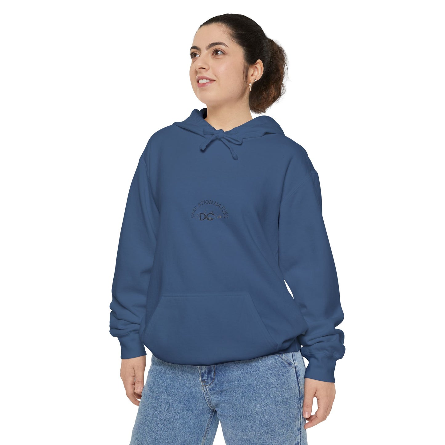 Sweats a capuche Nature-Themed Unisex Garment-Dyed Hoodie with Inspirational Quotes-Crée_ation Nature DC