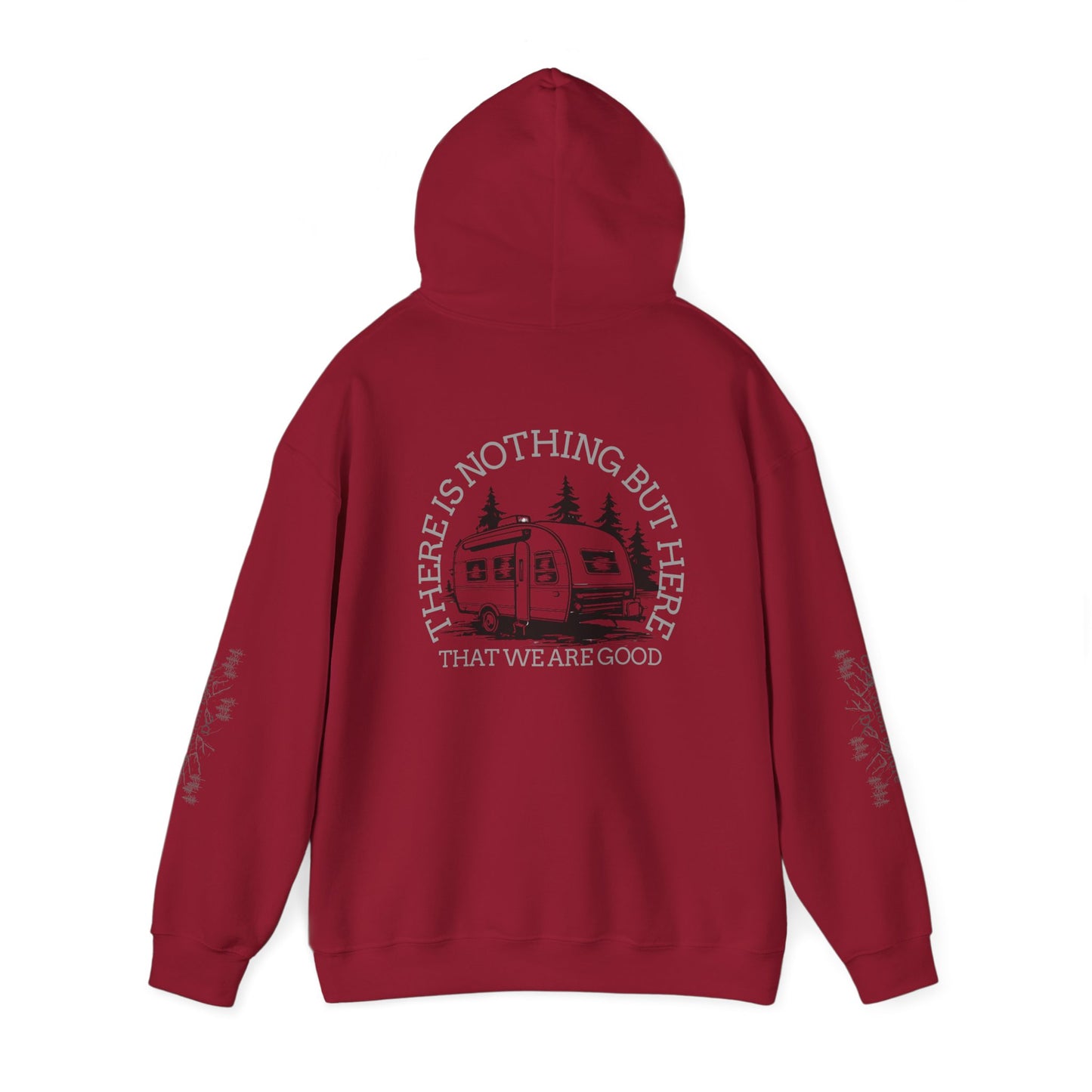 Inspirational Camping Hoodie - Unisex Heavy Blend™ Sweatshirt with Nature Design