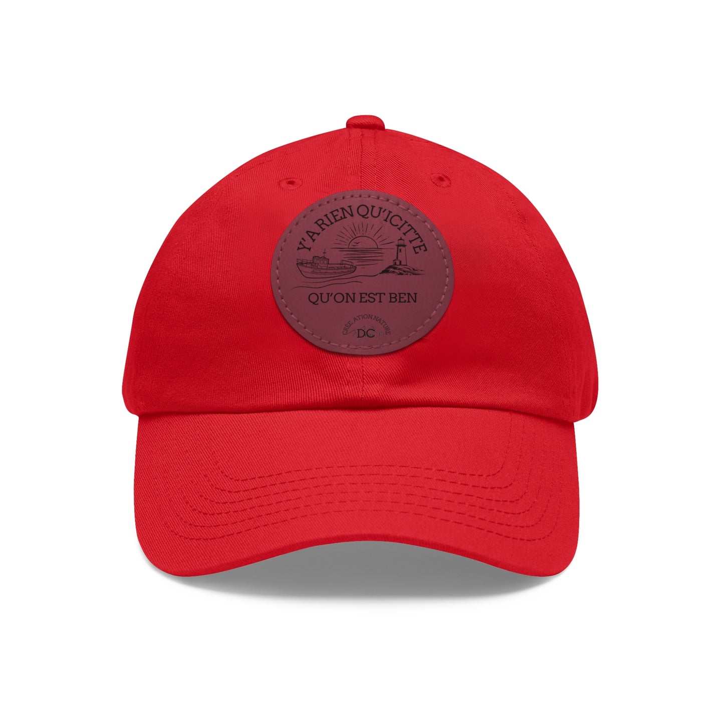 Casual Dad Hat with Leather Patch - Perfect Gift for Dads Crée_ation Nature DC