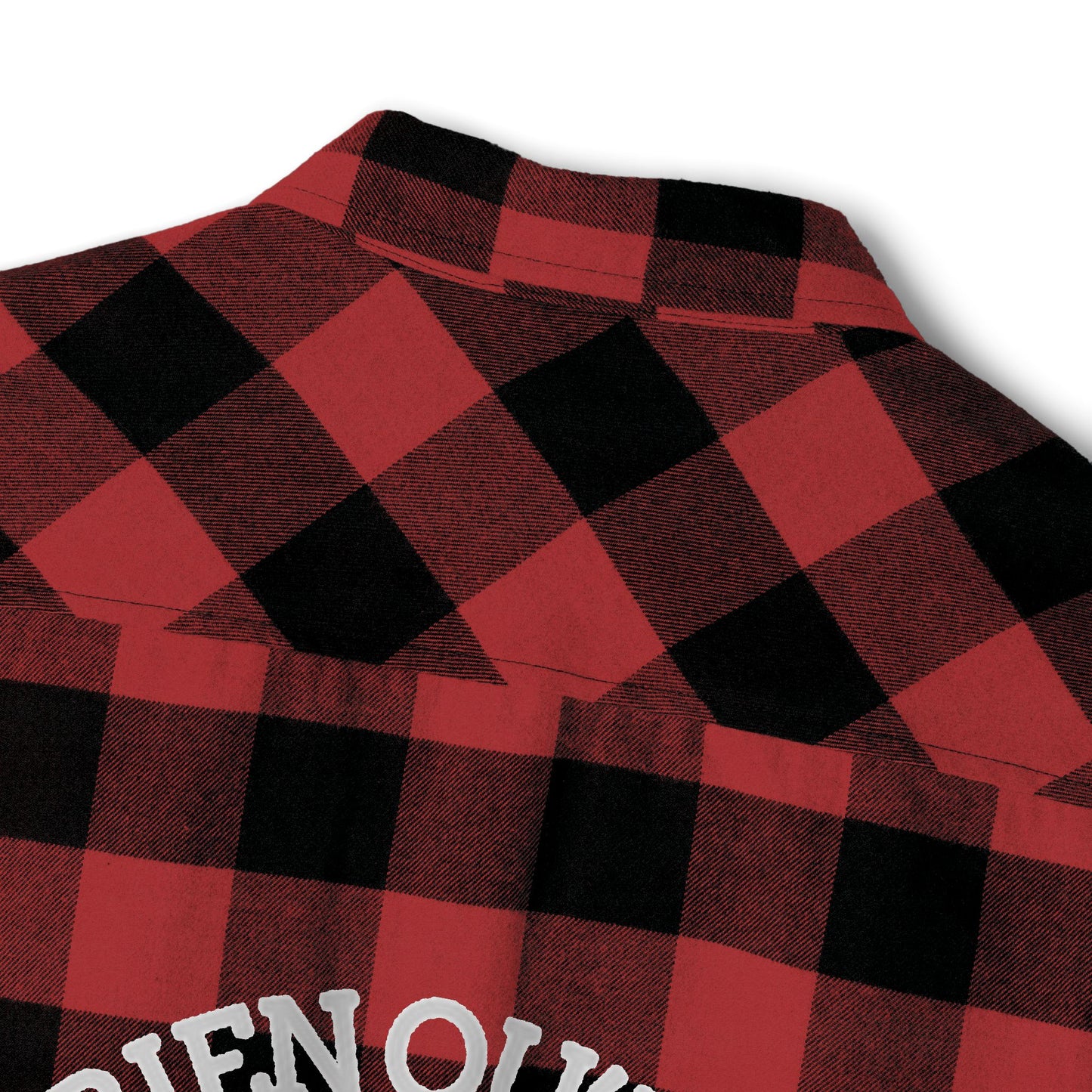 Adventure-Ready Unisex Flannel Shirt - Cozy Plaid with Camping Design