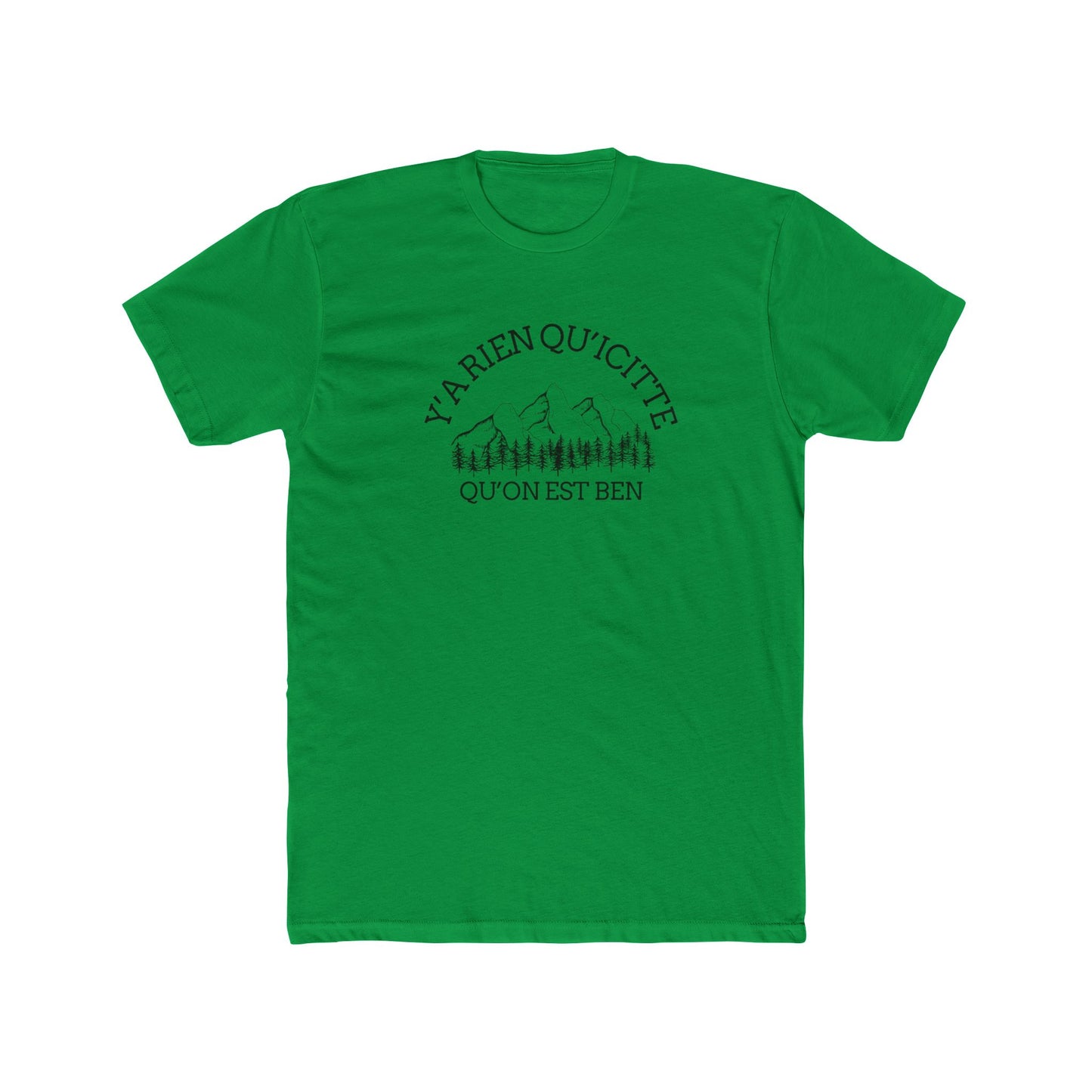 Unisex Cotton Crew Tee - Alpine Adventure Quote Tee - Crée_ation Nature DC
