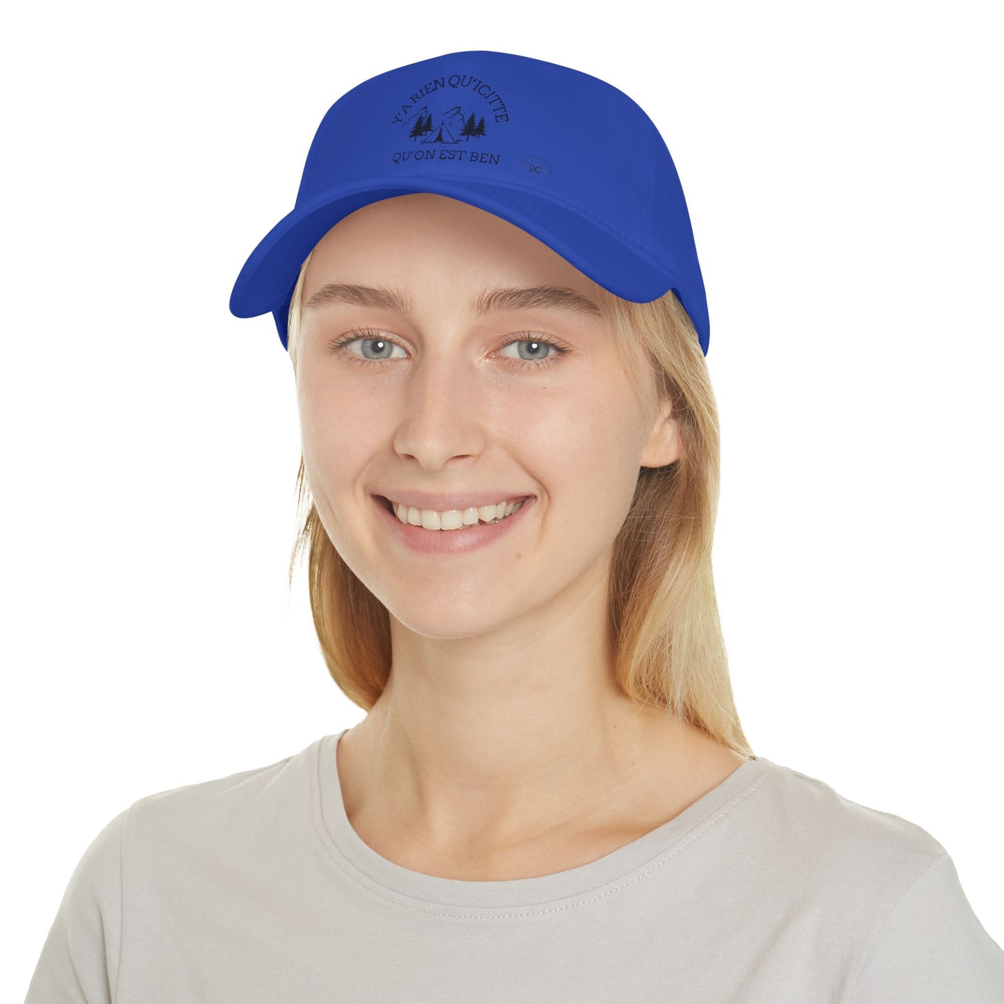 Adventure-Ready Low Profile Baseball Cap with Inspirational Quote-Crée_ation Nature DC