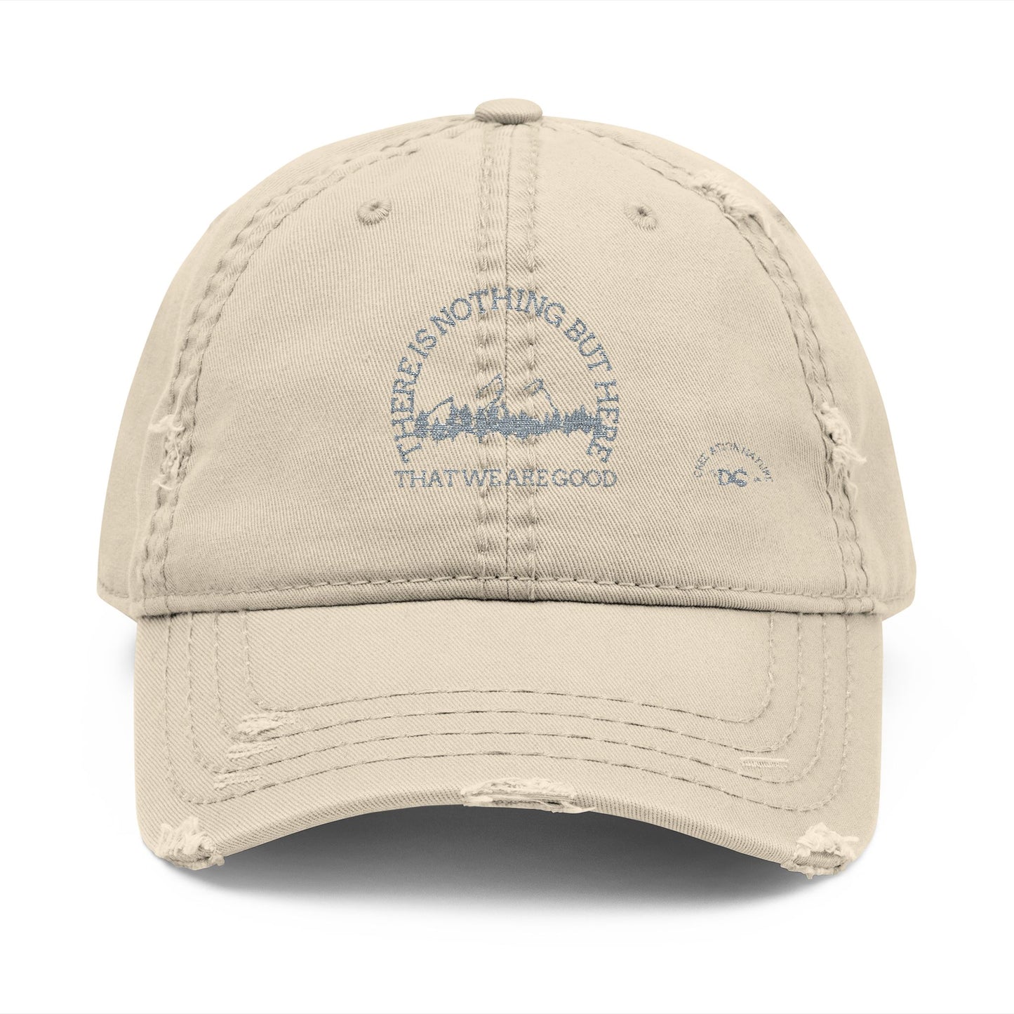 Vintage Distressed Dad Hat with Embroidery | Casual Style for Everyday Wear - Crée_ation Ation Nature DC