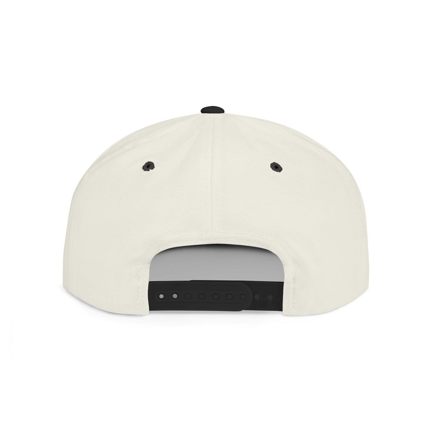 Inspirational Quote Flat Bill Snapback Hat - 'Ya Rien Qu'citte Qu'on Est Ben' -Crée_ation Nature DC