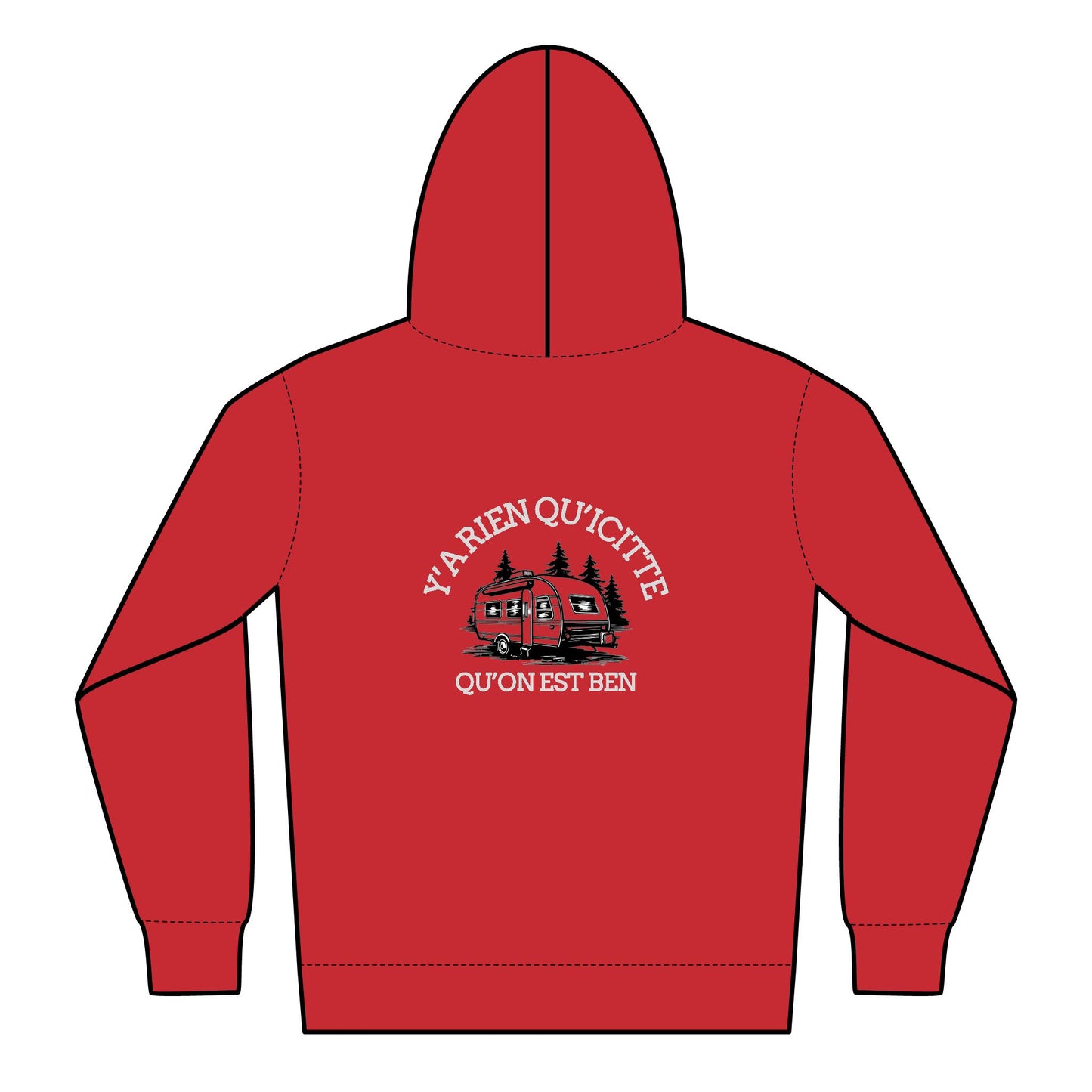 Sweats a capuche hoodies -Youth Zipped Hoodie - Adventure Awaits Design Crée_ation nature DC
