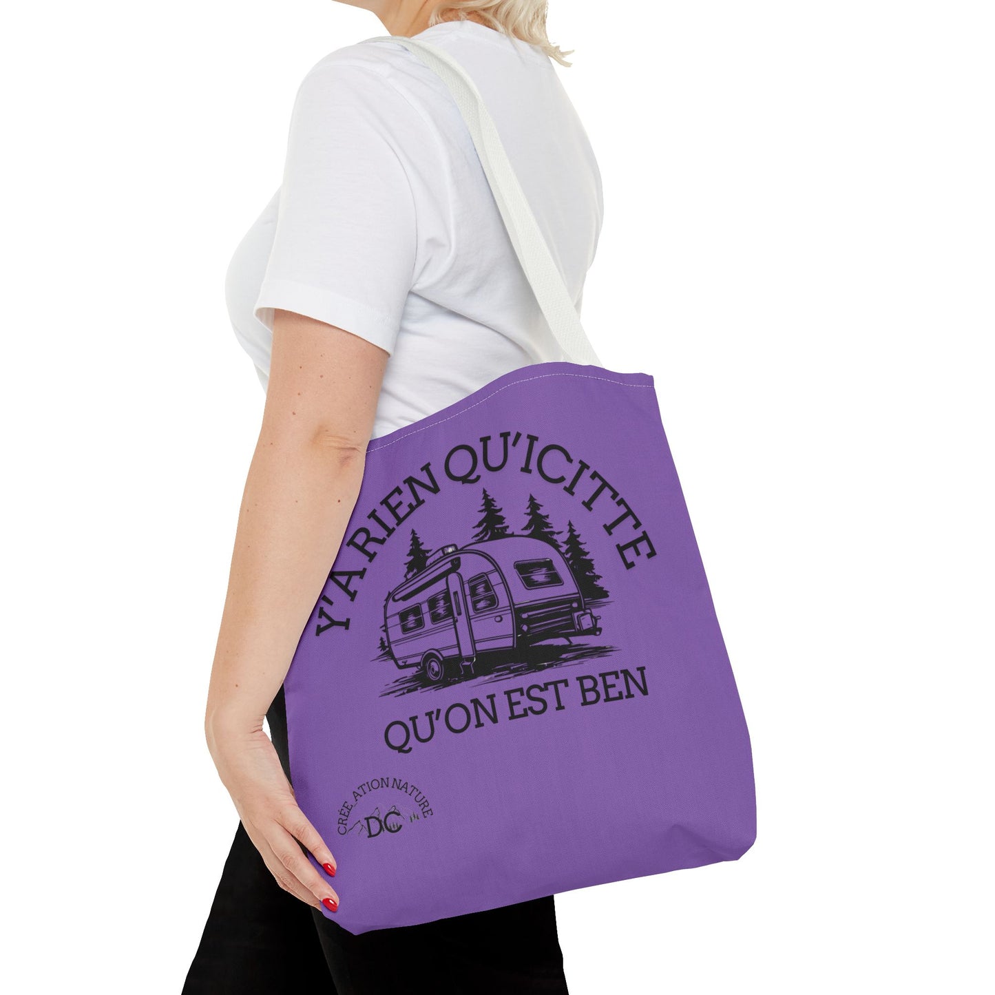 sac fourre-tout - "Y'a Rien Qu'icitte Qu'on Est Ben" Adventure Design - Crée_Ation Nature DC