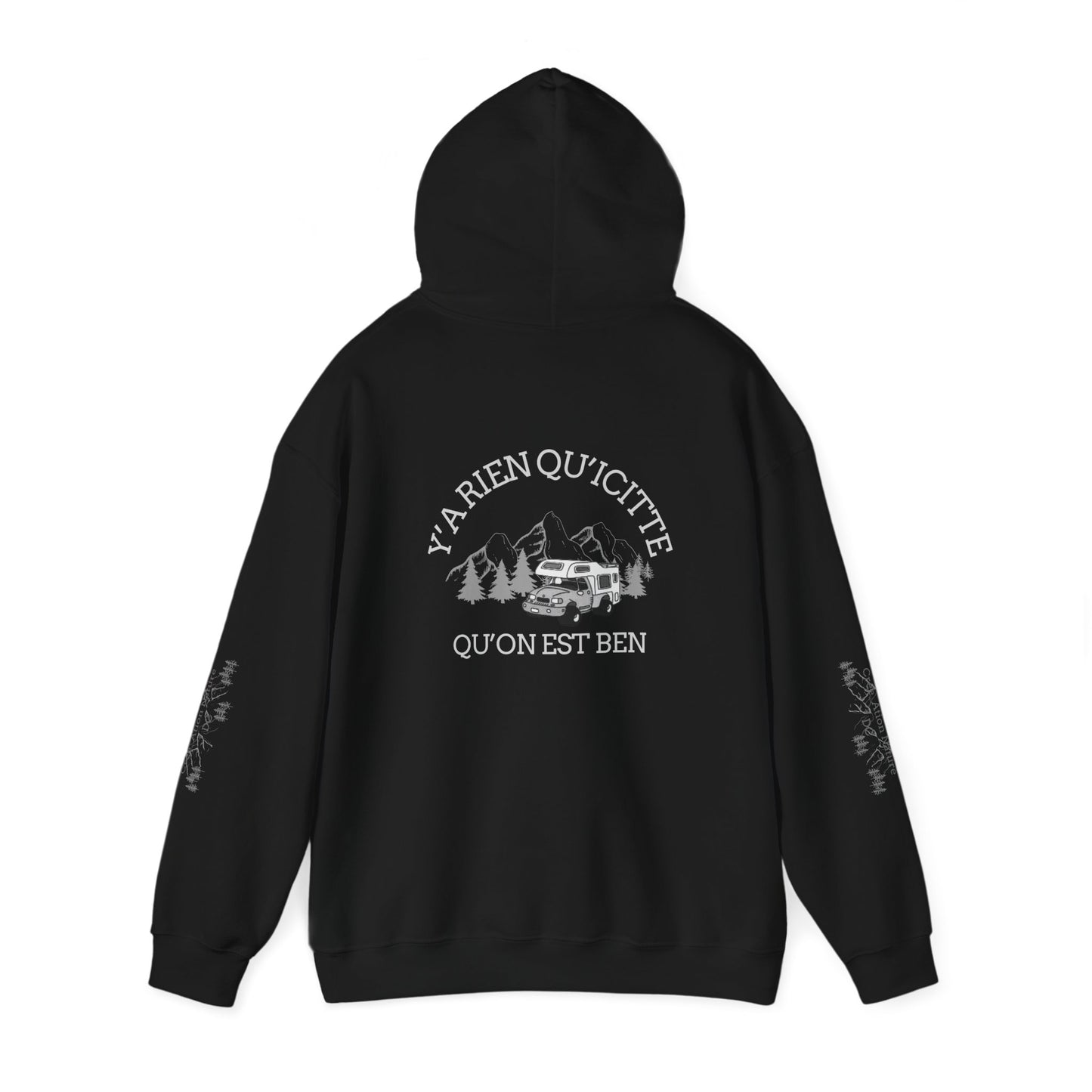 Sweats à capuche Unisex Heavy Blend™ Hooded Sweatshirt - Cozy Adventure Vibes with Motivational Quote-Crée_ation Nature DC