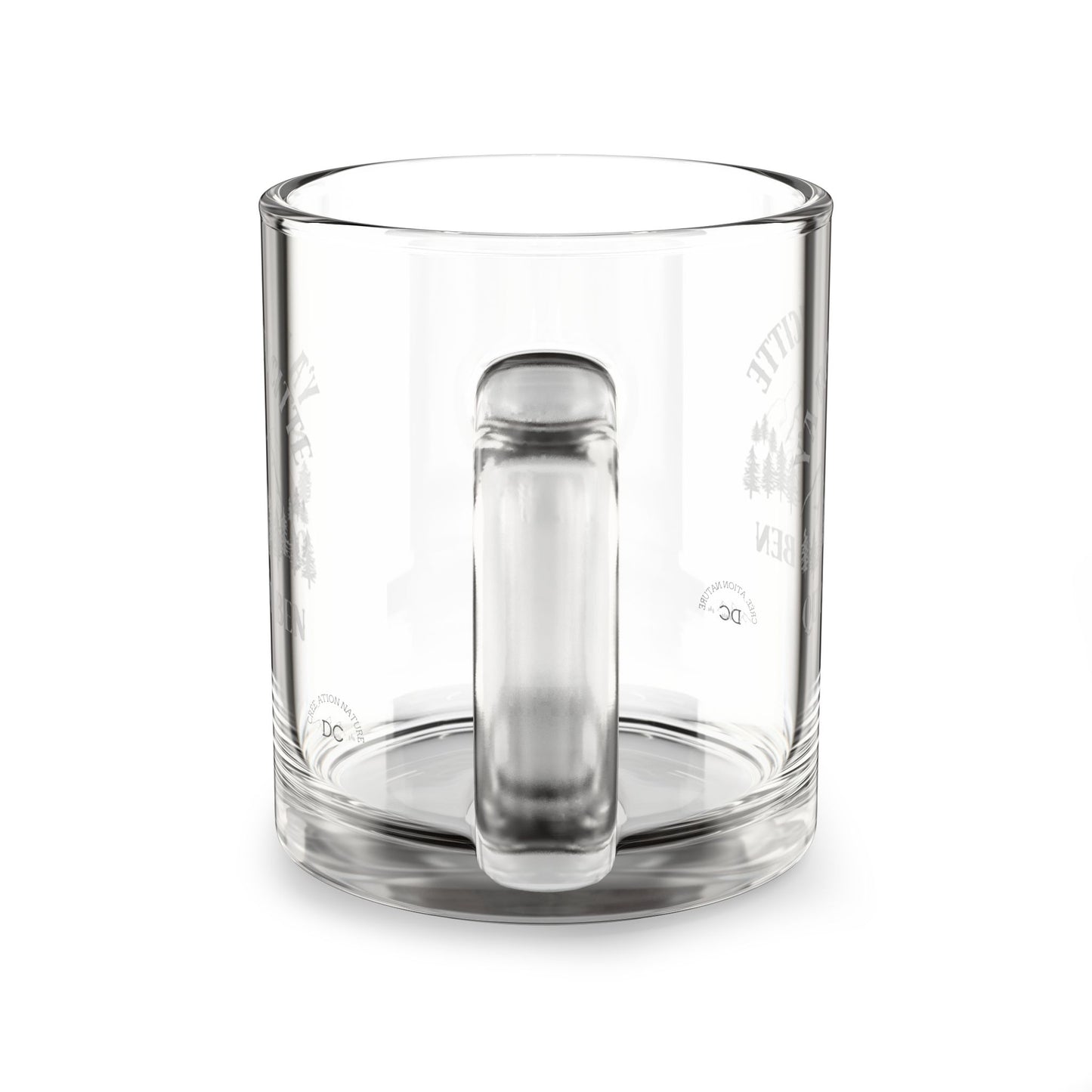 Inspirational Camping Glass Mug - 10oz Outdoor Adventure Drinkware