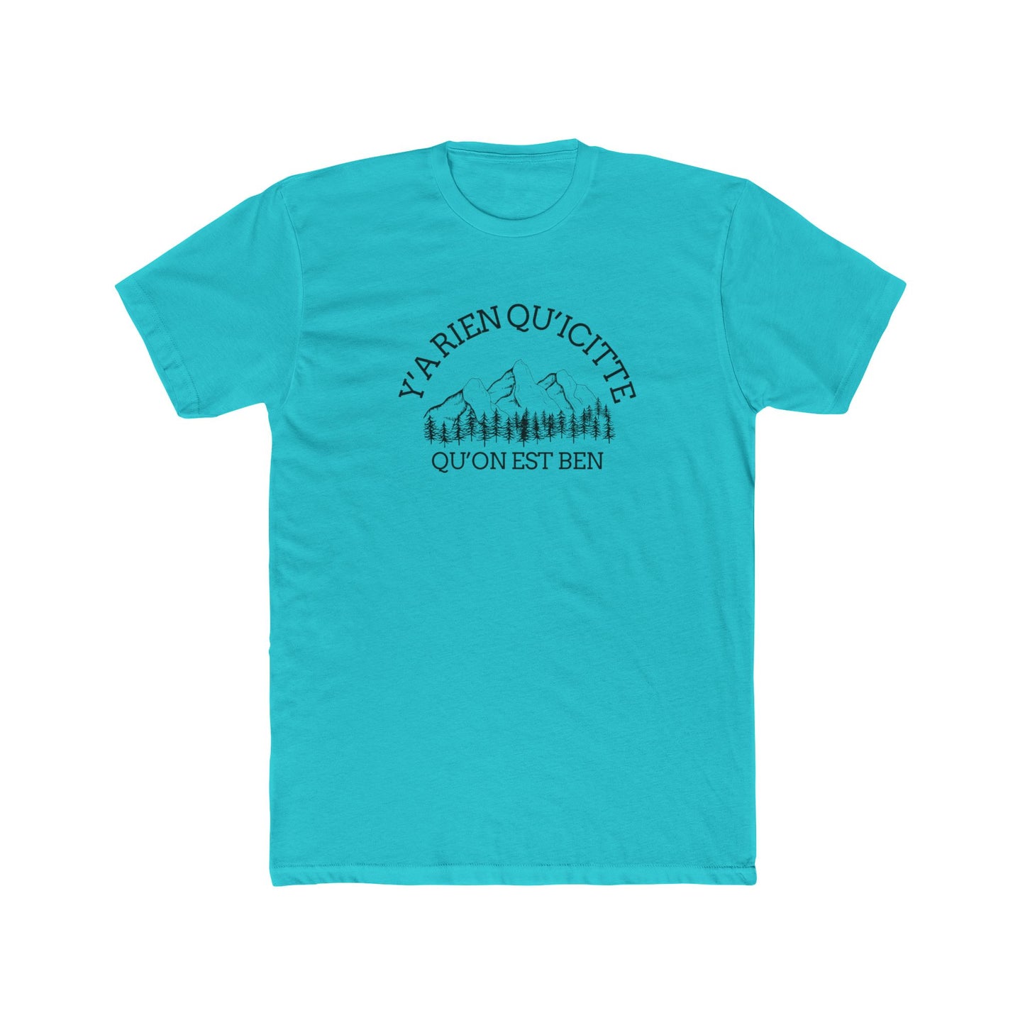 Unisex Cotton Crew Tee - Alpine Adventure Quote Tee - Crée_ation Nature DC