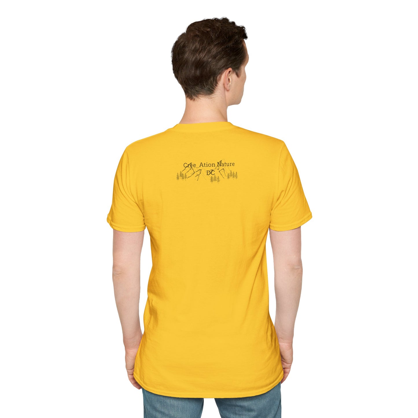 Nature-Inspired Unisex Softstyle T-Shirt - "Ya Rien Qu`Icitte" Design