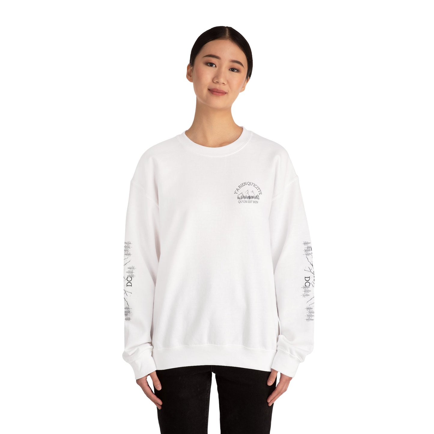 sweat-shirt à col rond confortable - Perfect for Casual Outings & Holidays Cree_Ation Nature DC