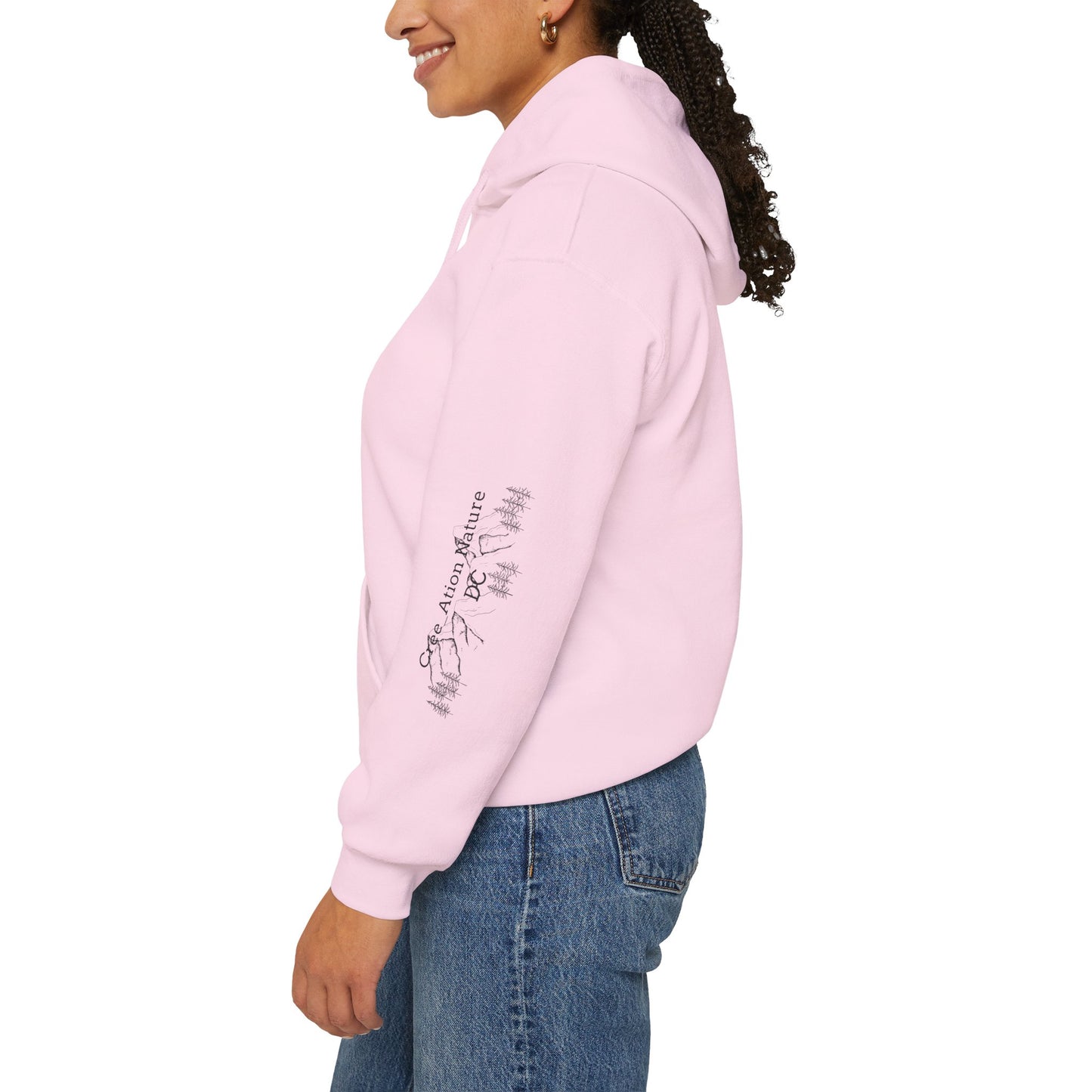 hoodie - Cozy Adventure Hooded Sweatshirt - ‘Ya Rien Qu’Quitté Qu’on Est Ben’ Design