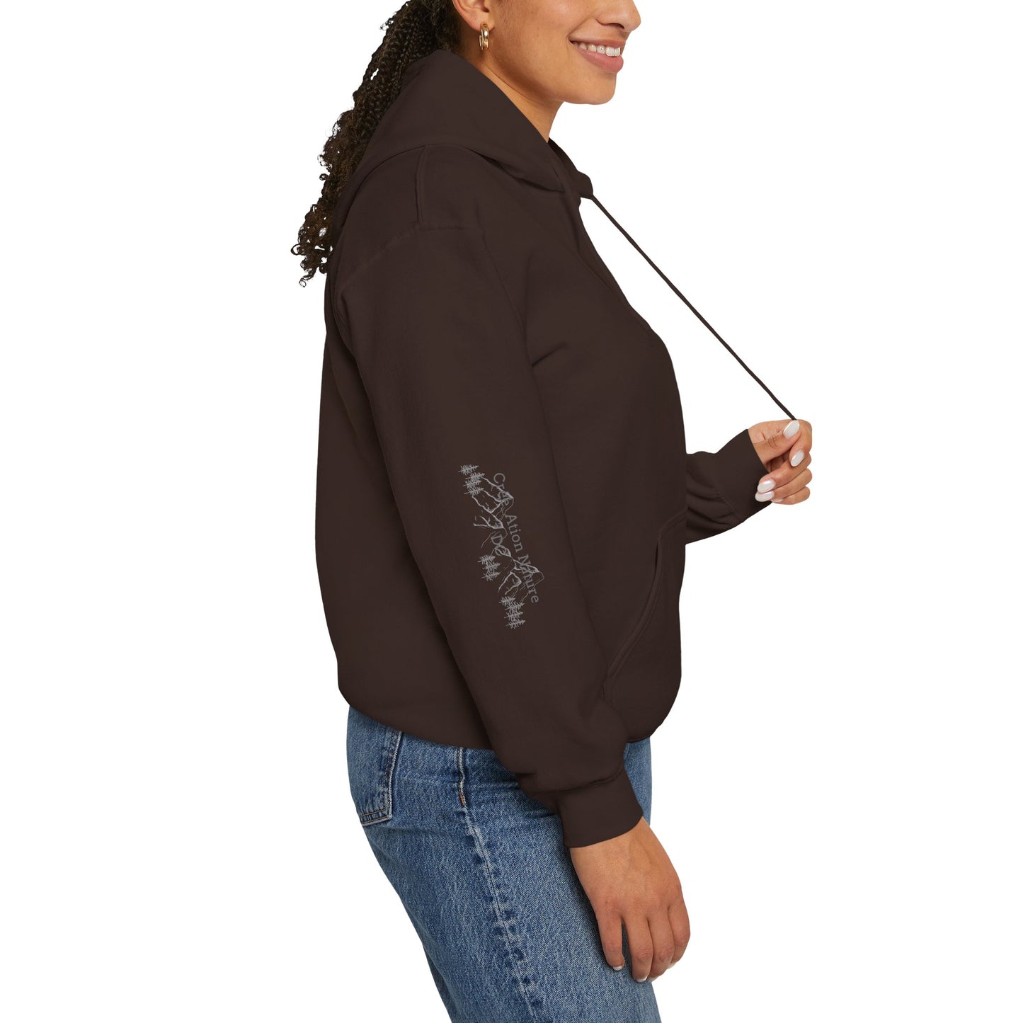 Sweats à capuche Unisex Heavy Blend™ Hooded Sweatshirt - Cozy Adventure Vibes with Motivational Quote-Crée_ation Nature DC